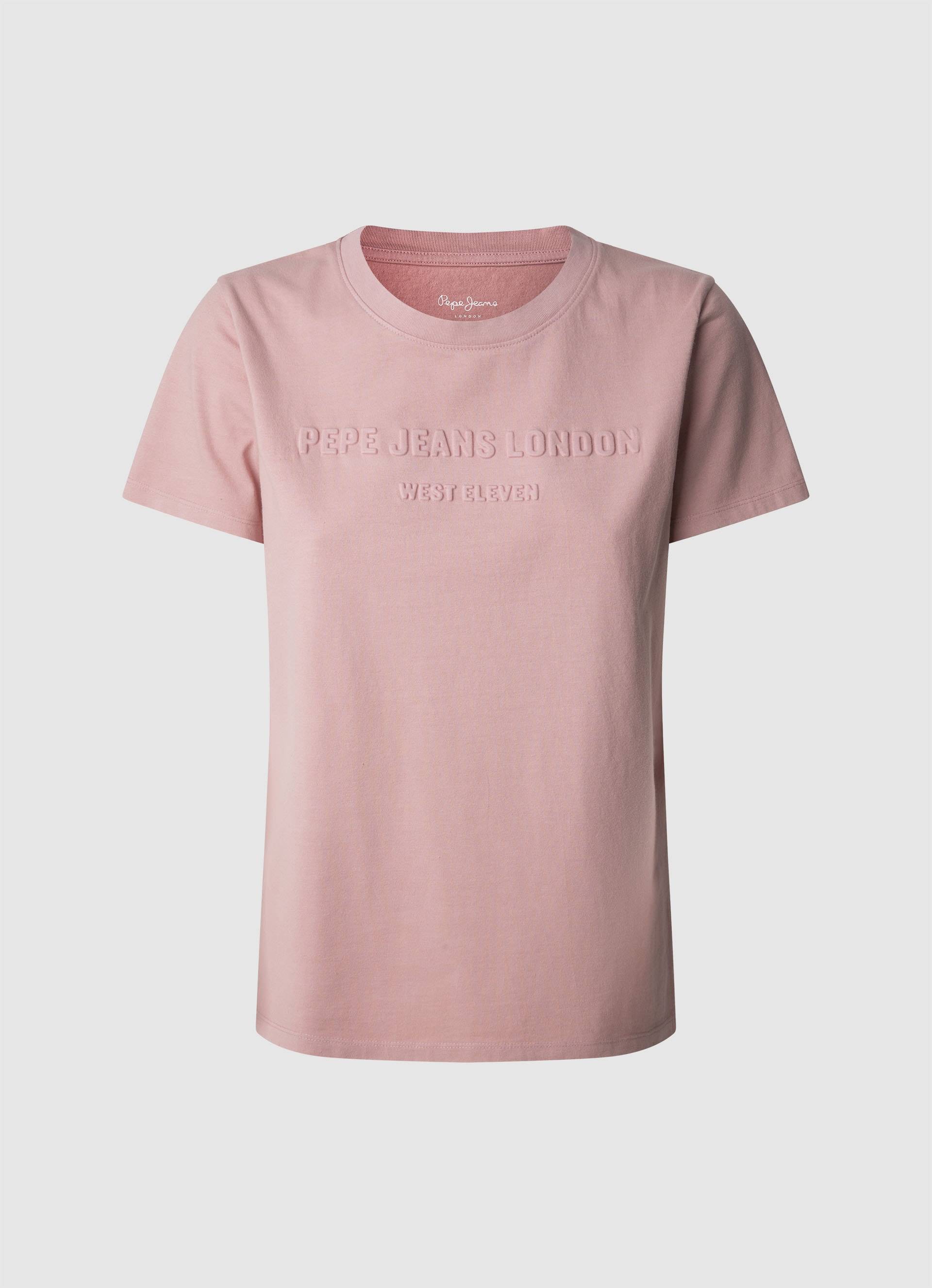 Pepe Jeans T-Shirt »LORETTA«, mit erhabenem Ton-in-Ton Schriftzug Pepe Jeans T-Shirt »LORETTA«, mit erhabenem Ton-in-Ton Schriftzug von Pepe Jeans
