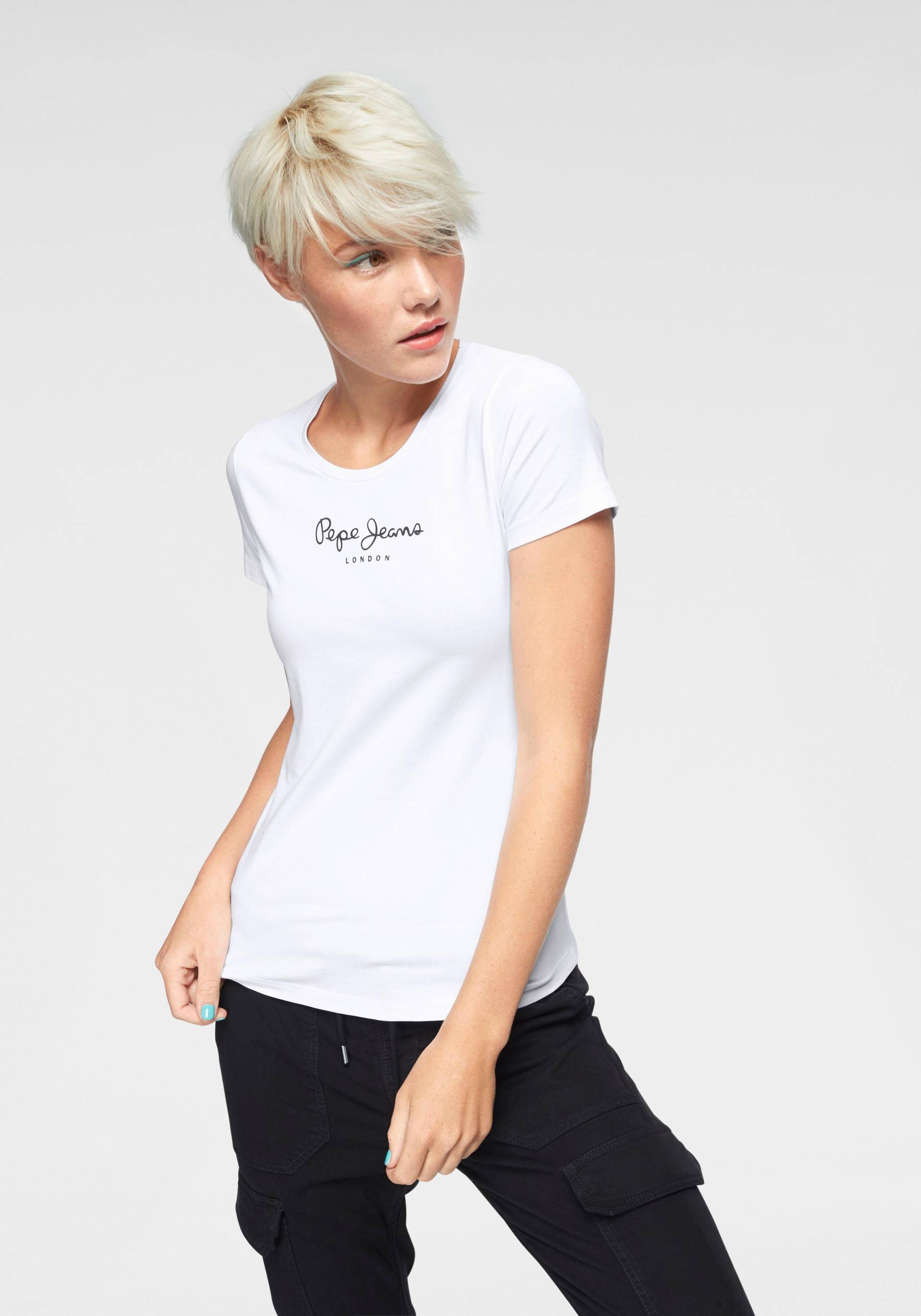 Pepe Jeans T-Shirt »NEW VIRGINIA«, mit Logo-Print Pepe Jeans T-Shirt »NEW VIRGINIA«, mit Logo-Print von Pepe Jeans