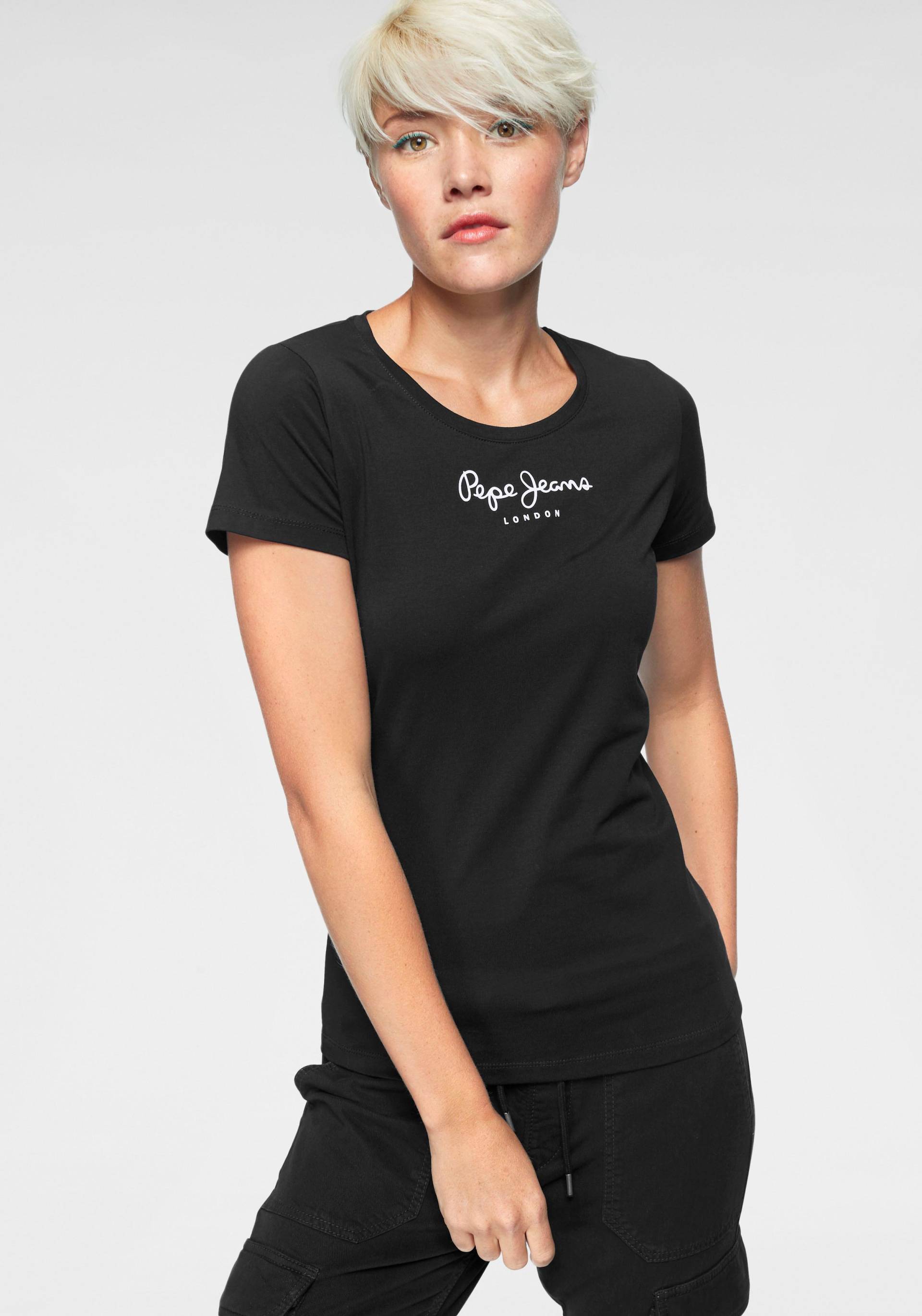 Pepe Jeans T-Shirt »NEW VIRGINIA«, mit Logo-Print Pepe Jeans T-Shirt »NEW VIRGINIA«, mit Logo-Print von Pepe Jeans