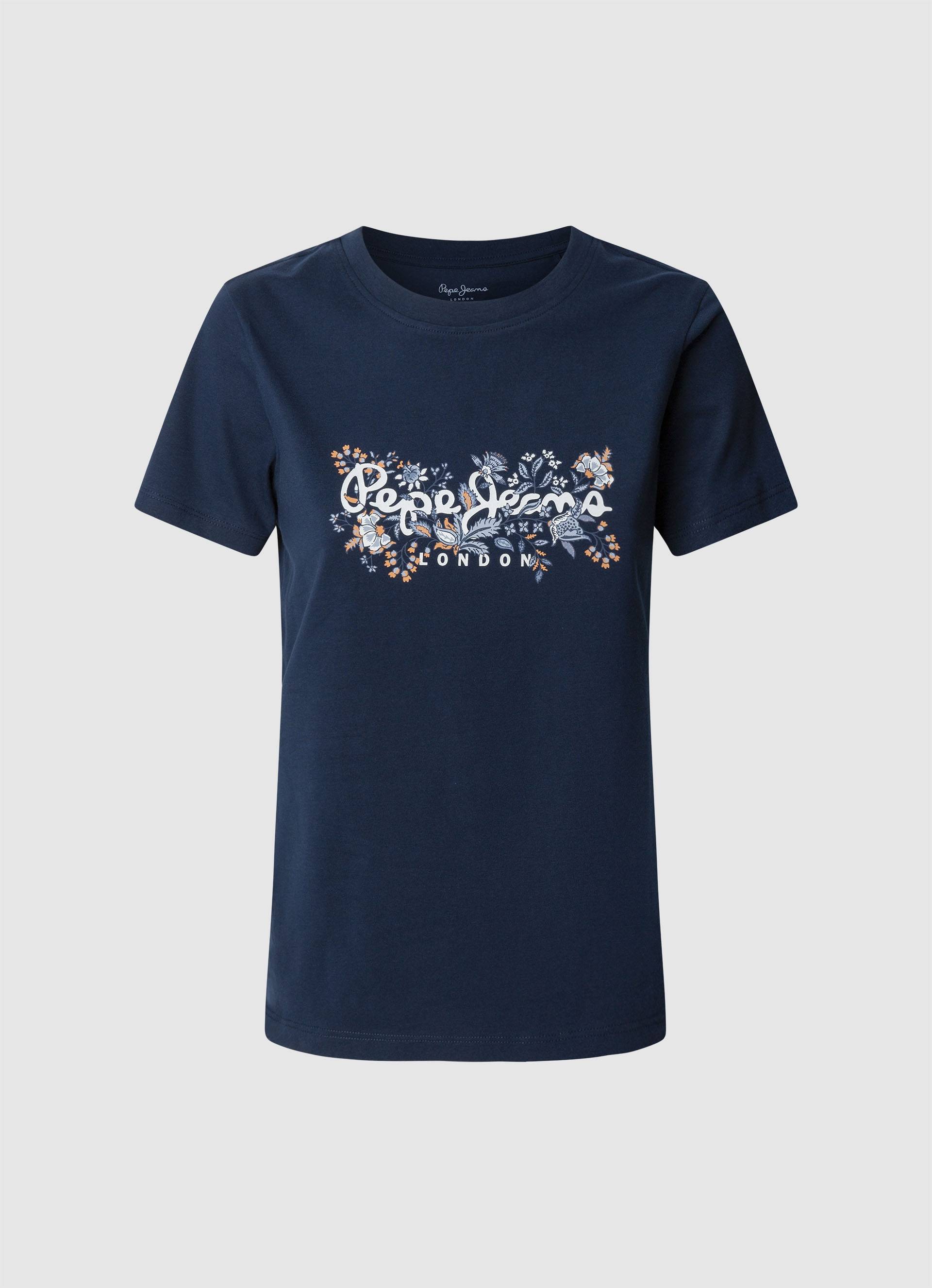 Pepe Jeans T-Shirt »ROSALIND«, mit floralem Print vorn Pepe Jeans T-Shirt »ROSALIND«, mit floralem Print vorn von Pepe Jeans
