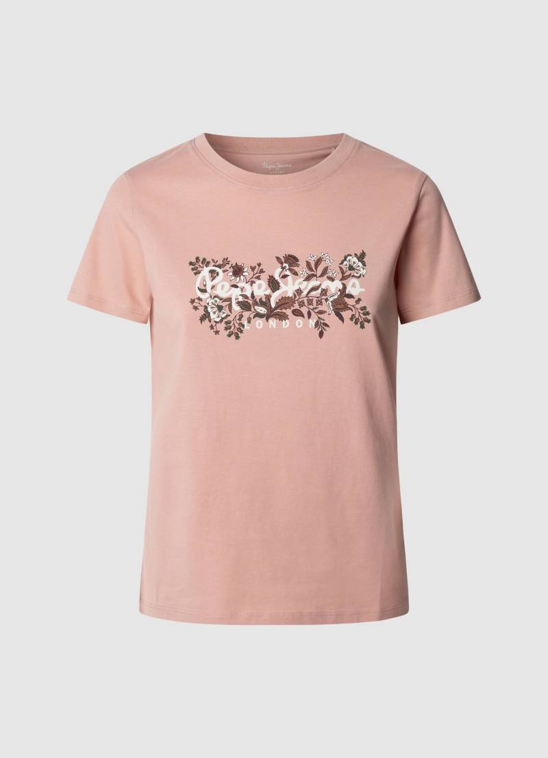 Pepe Jeans T-Shirt »ROSALIND«, mit floralem Print vorn von Pepe Jeans