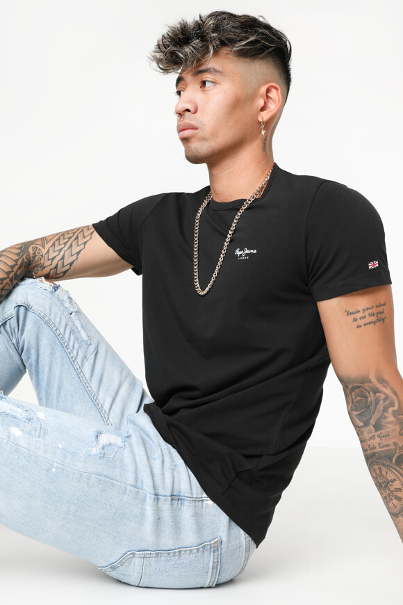Pepe Jeans T-Shirt | Schwarz | Herren | L Pepe Jeans T-Shirt | Schwarz | Herren | L von Pepe Jeans