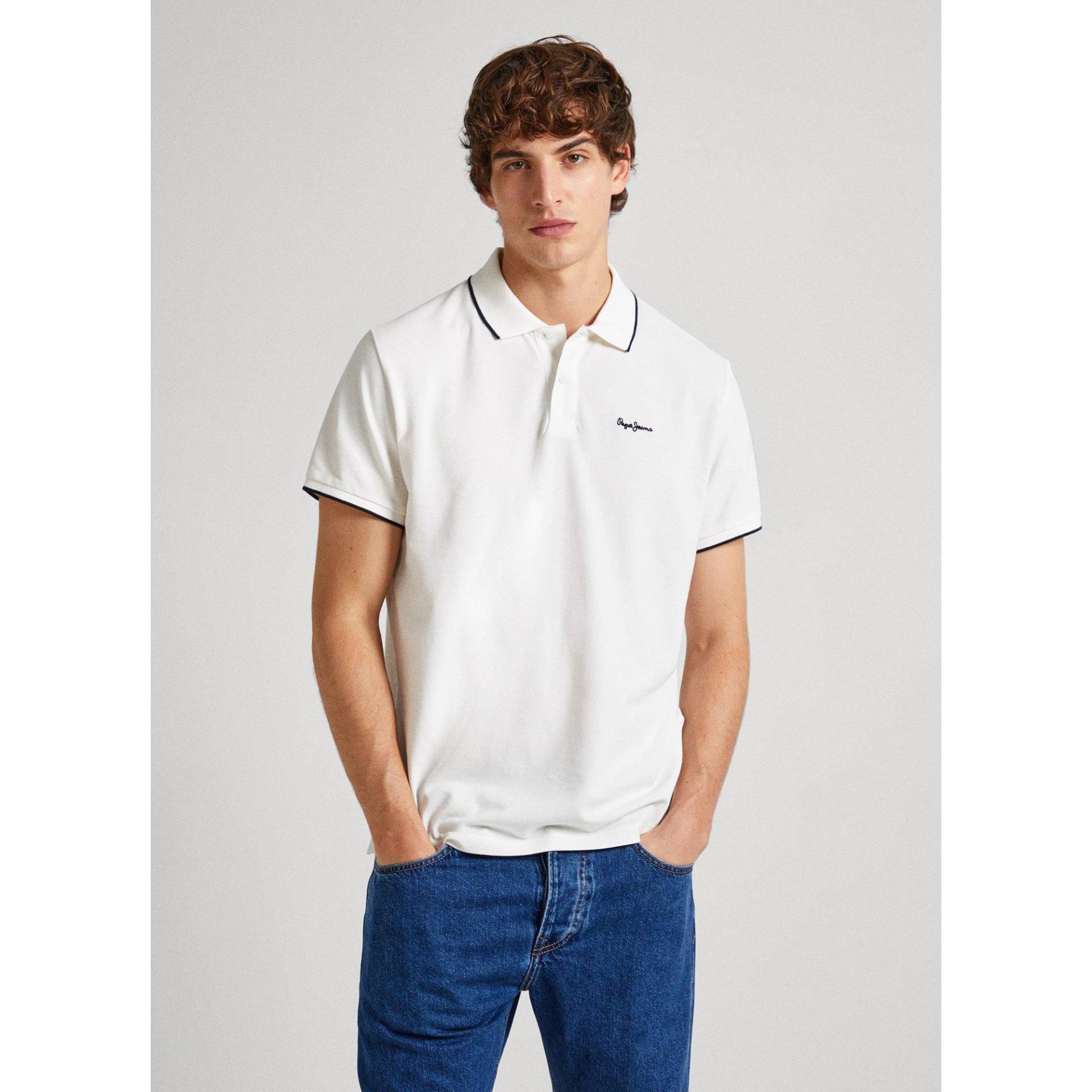 Poloshirt, Kurzarm Herren Weiss  M von Pepe Jeans