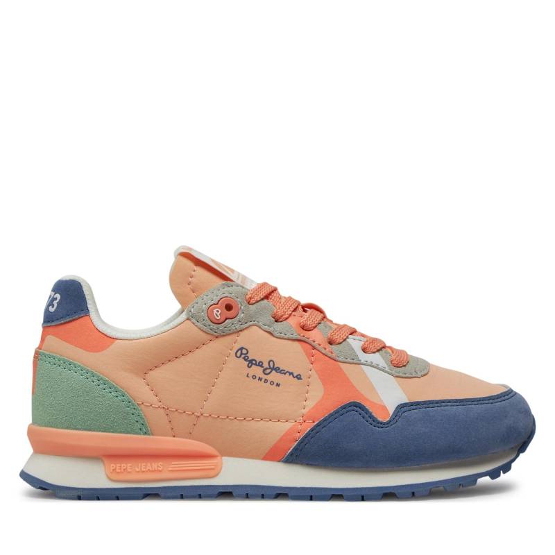 Sneakers Pepe Jeans Brit Print G PGS40001 Orange von Pepe Jeans