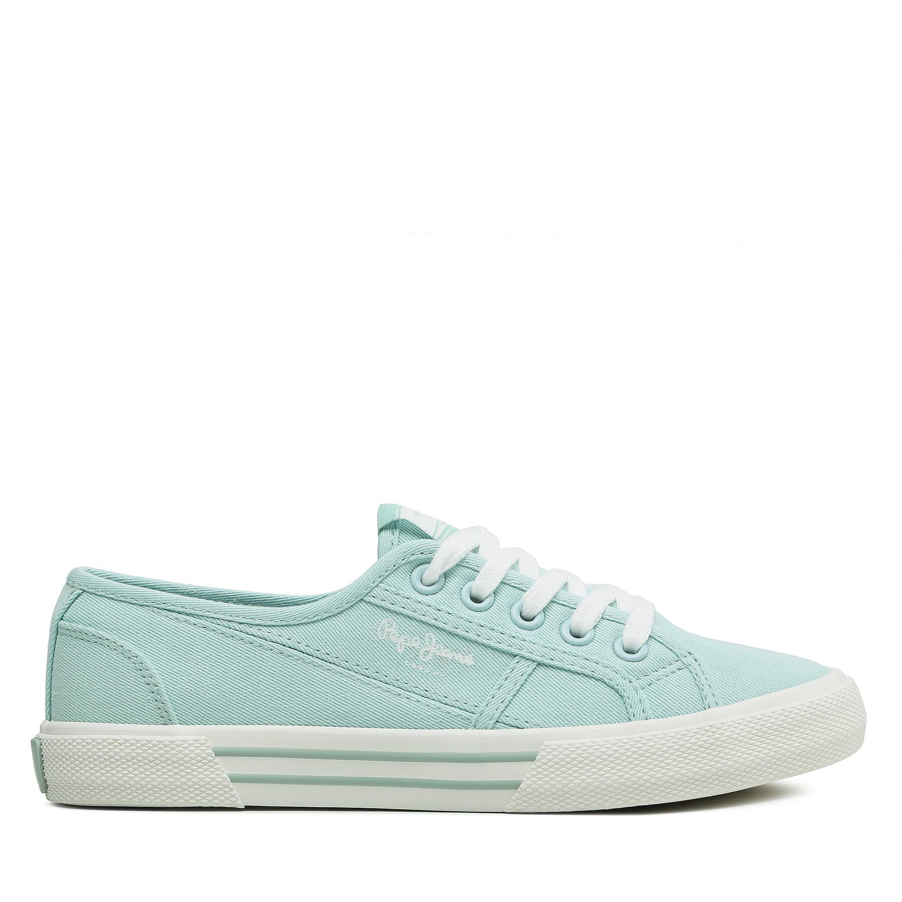 Sneakers aus Stoff Pepe Jeans Brady Basic W PLS31287 Türkisfarben von Pepe Jeans