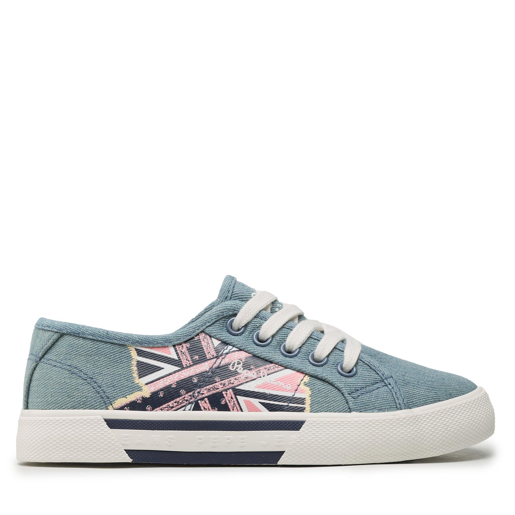 Sneakers aus Stoff Pepe Jeans Brady Flag G PGS30563 Blau von Pepe Jeans