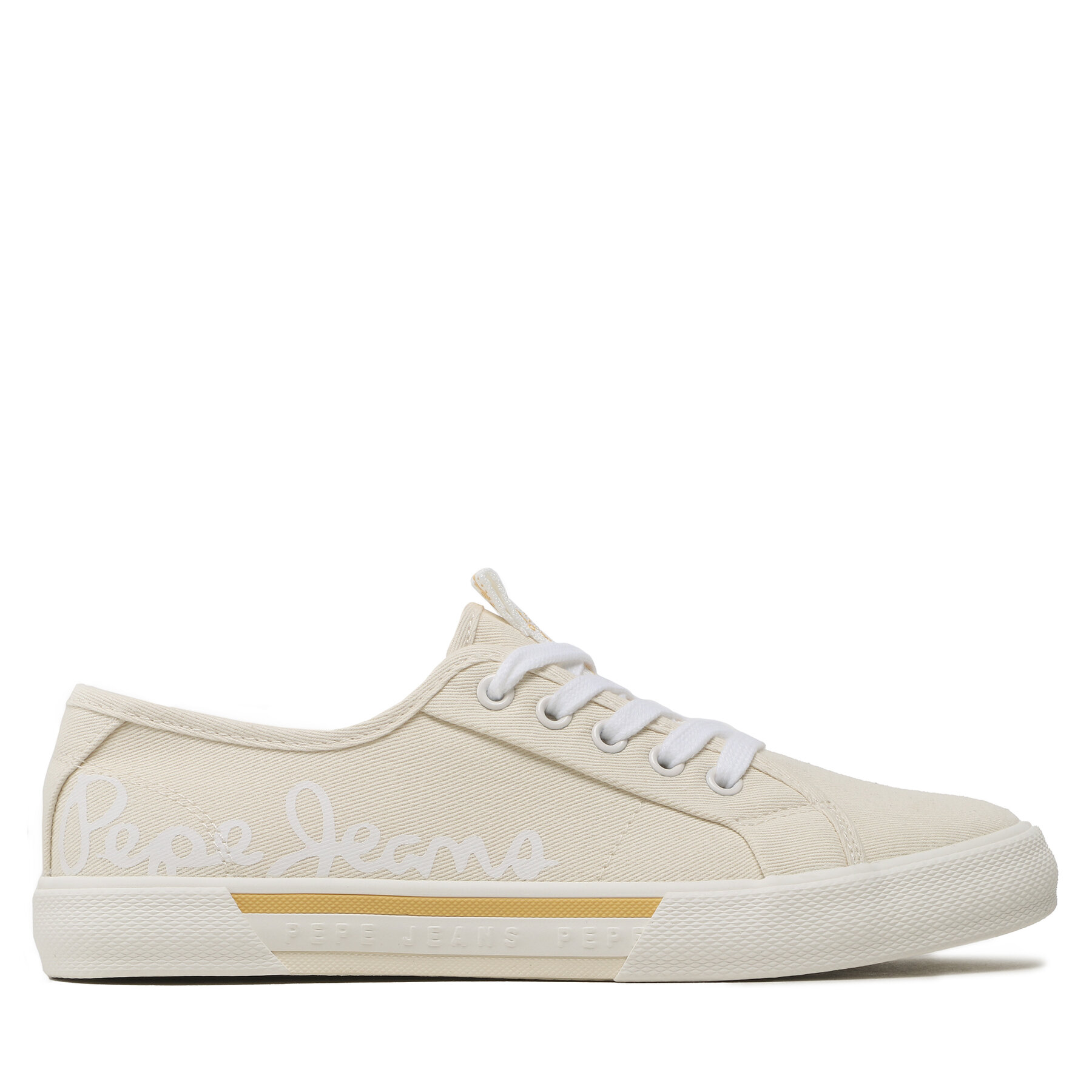 Sneakers aus Stoff Pepe Jeans Brady Logo W PLS31435 Gelb von Pepe Jeans