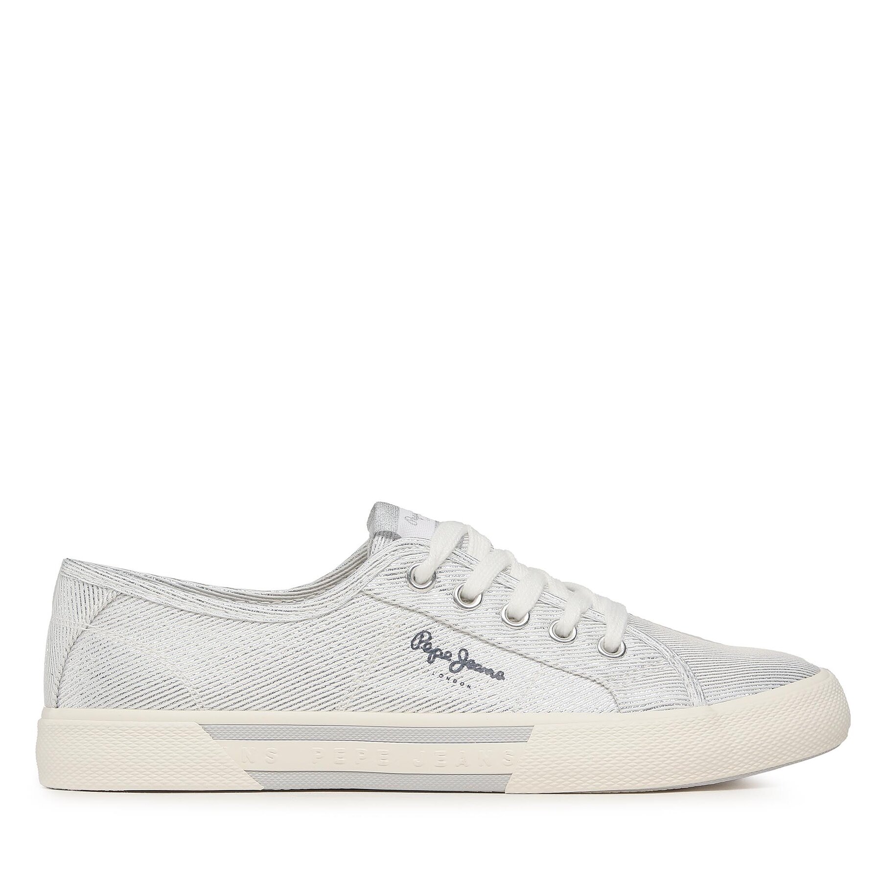 Sneakers aus Stoff Pepe Jeans Brady Party W PLS31439 Silberfarben von Pepe Jeans