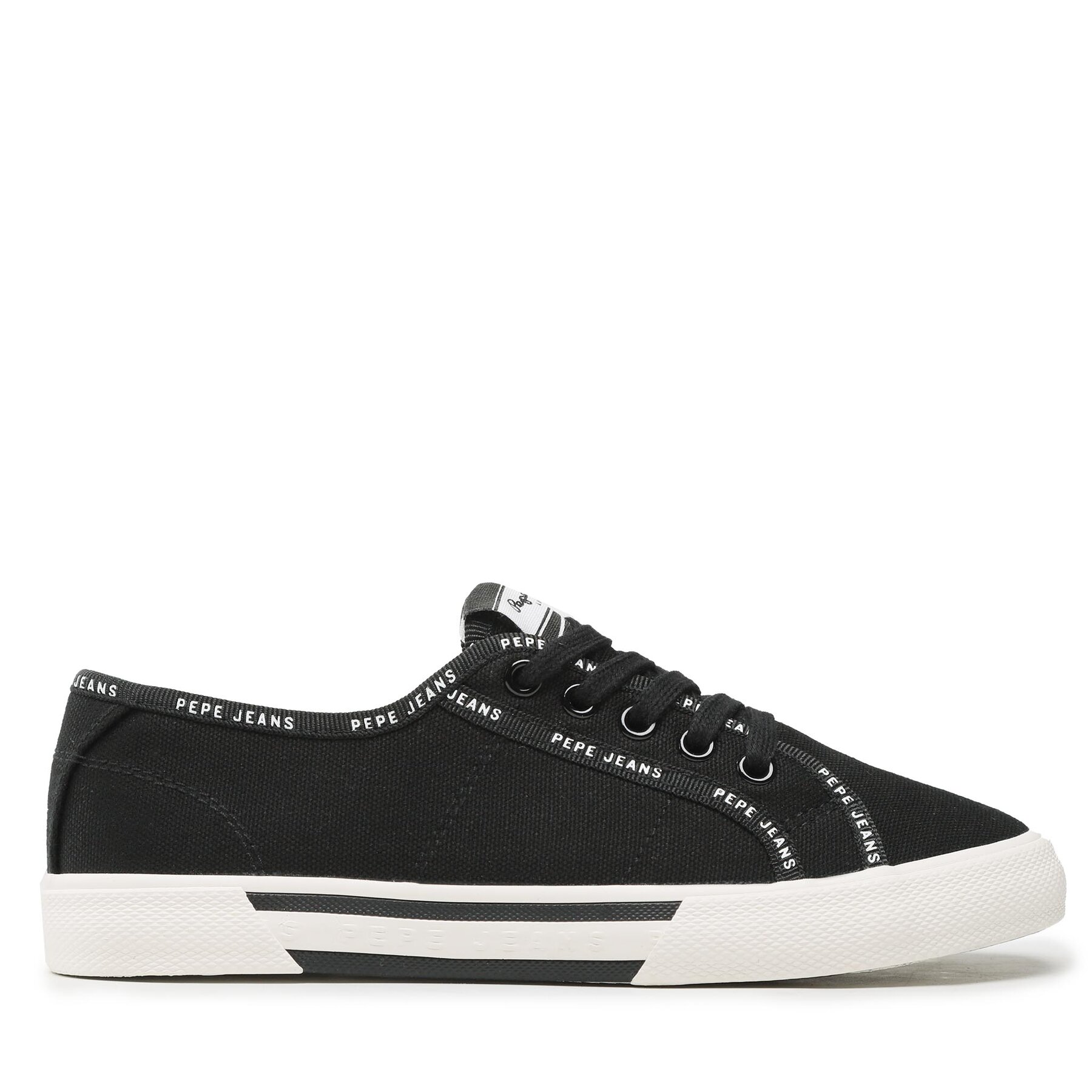 Sneakers aus Stoff Pepe Jeans Brady Rib W PLS31437 Schwarz von Pepe Jeans