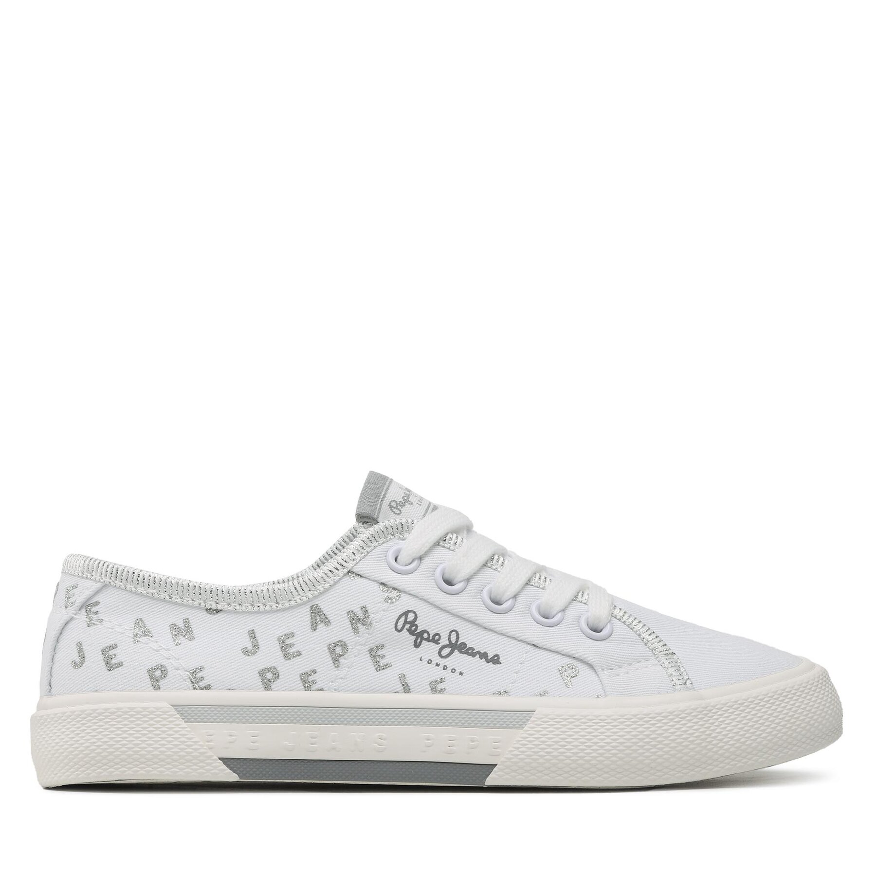Sneakers aus Stoff Pepe Jeans Brady Shine G PGS30562 Weiß Sneakers aus Stoff Pepe Jeans Brady Shine G PGS30562 Weiß von Pepe Jeans