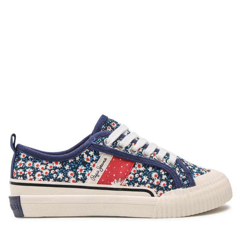 Sneakers aus Stoff Pepe Jeans Ottis Flower Girl PGS30541 Dunkelblau von Pepe Jeans