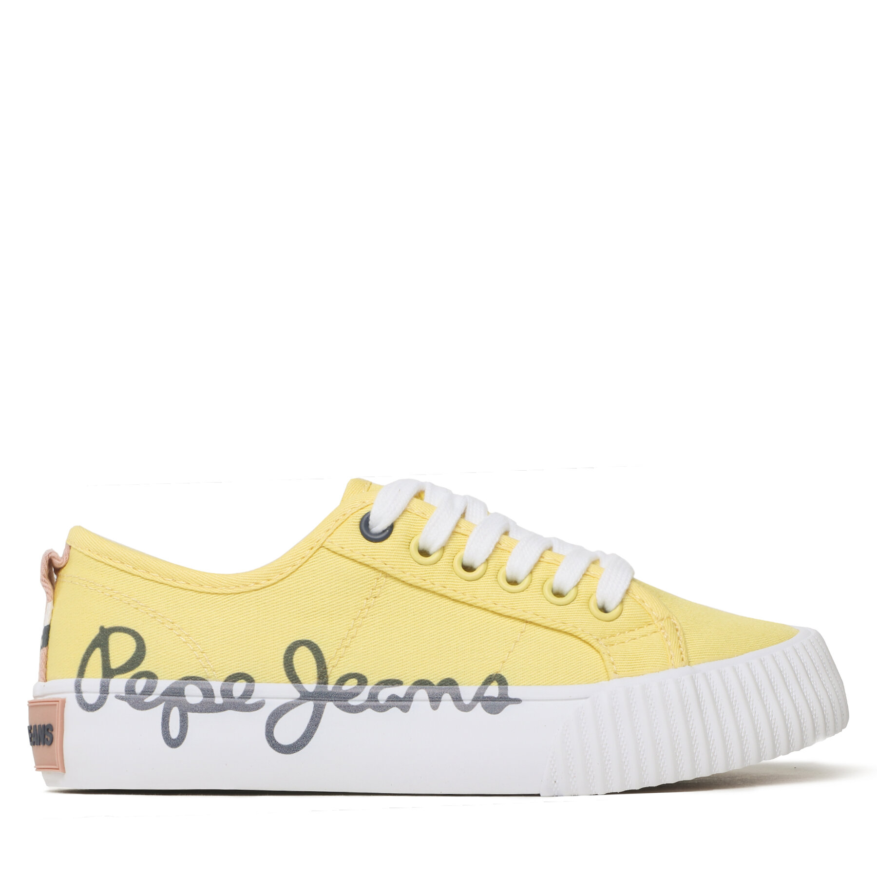 Sneakers aus Stoff Pepe Jeans Ottis Log G PGS30577 Gelb von Pepe Jeans