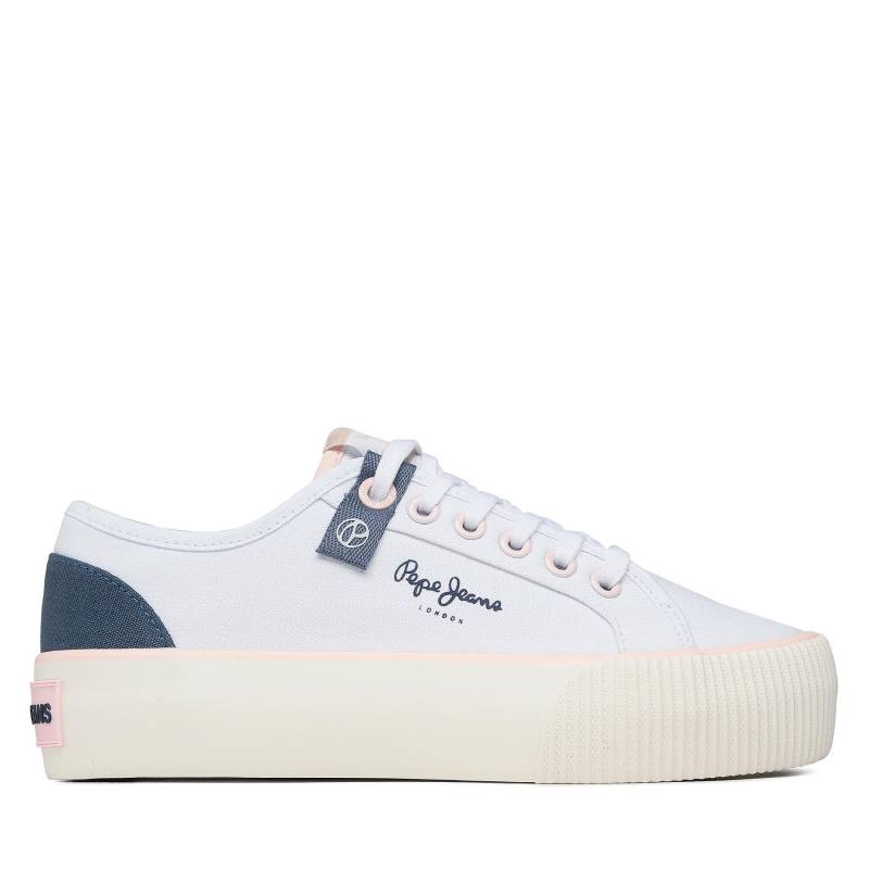 Sneakers aus Stoff Pepe Jeans Ottis W Sun PLS31456 Weiß von Pepe Jeans