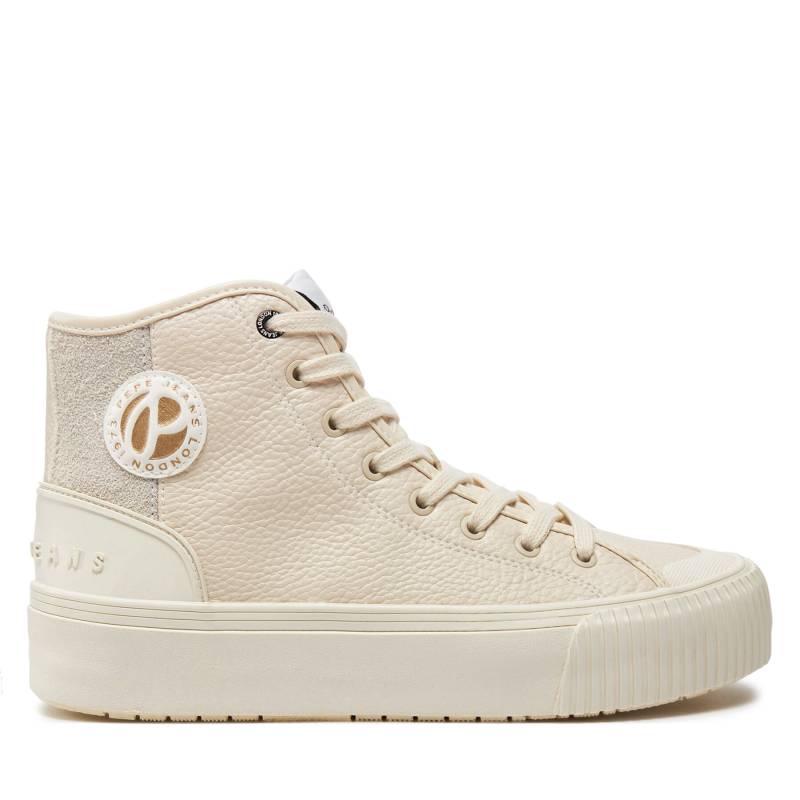 Sneakers aus Stoff Pepe Jeans PLS31576 Écru von Pepe Jeans