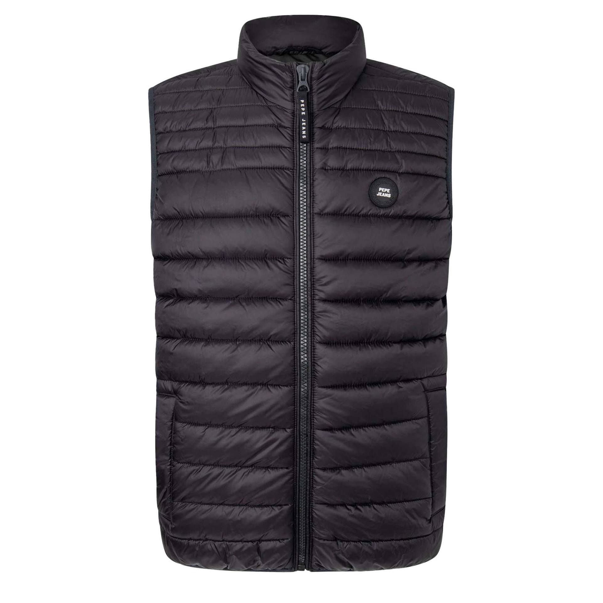 Steppweste Bequem Sitzend-balle Gillet Herren Schwarz L von Pepe Jeans