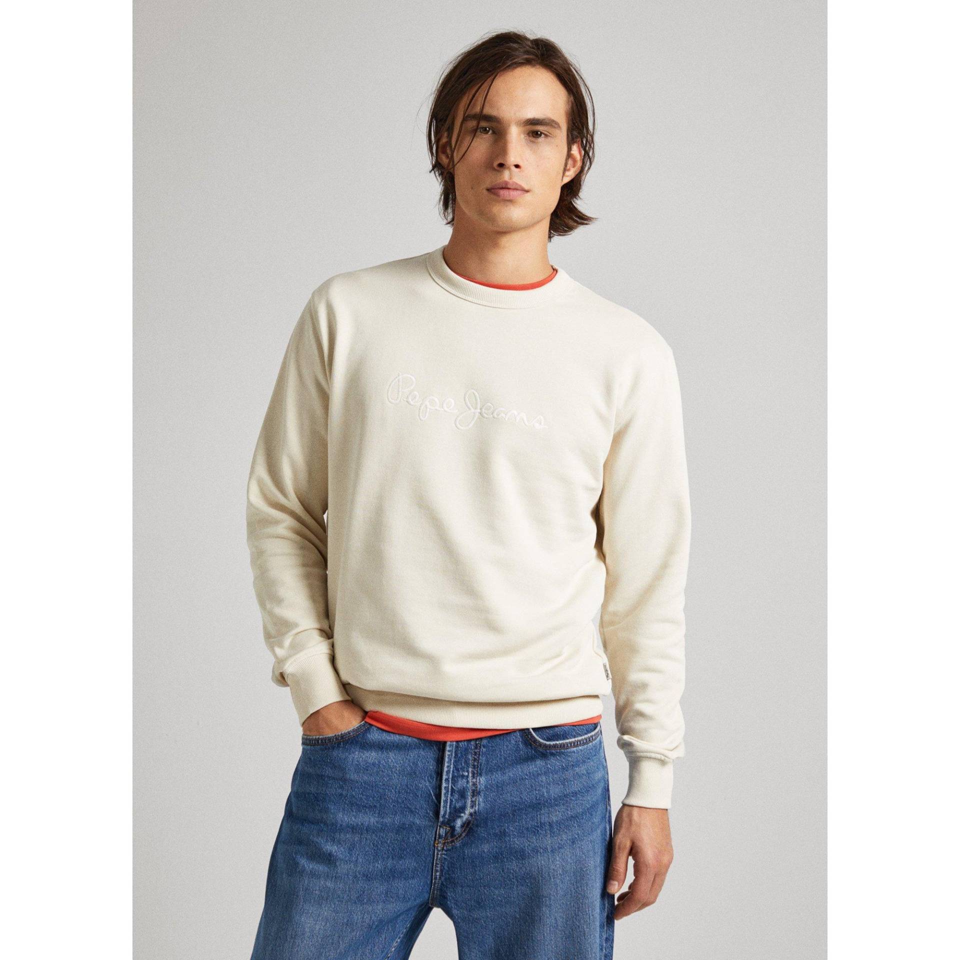 Sweatshirt Herren Elfenbein M von Pepe Jeans