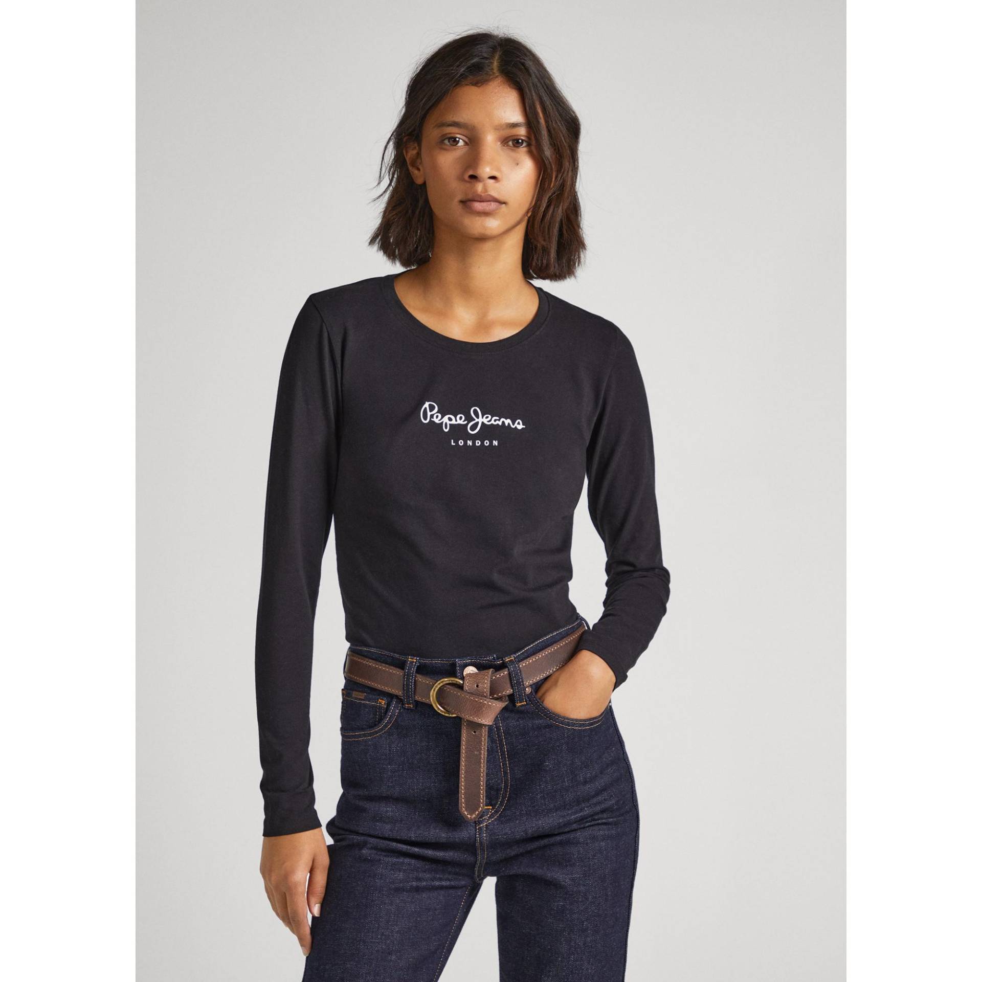 T-shirt, Rundhals, Langarm Damen Black L von Pepe Jeans