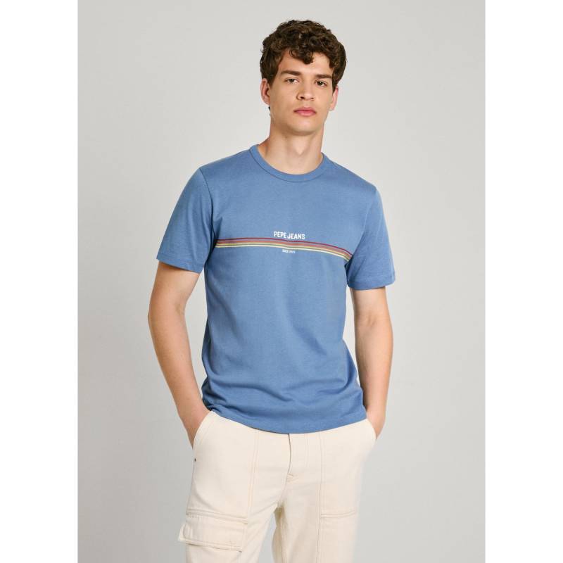 Pepe Jeans - T-Shirt, für Herren, Blau, Größe L von Pepe Jeans