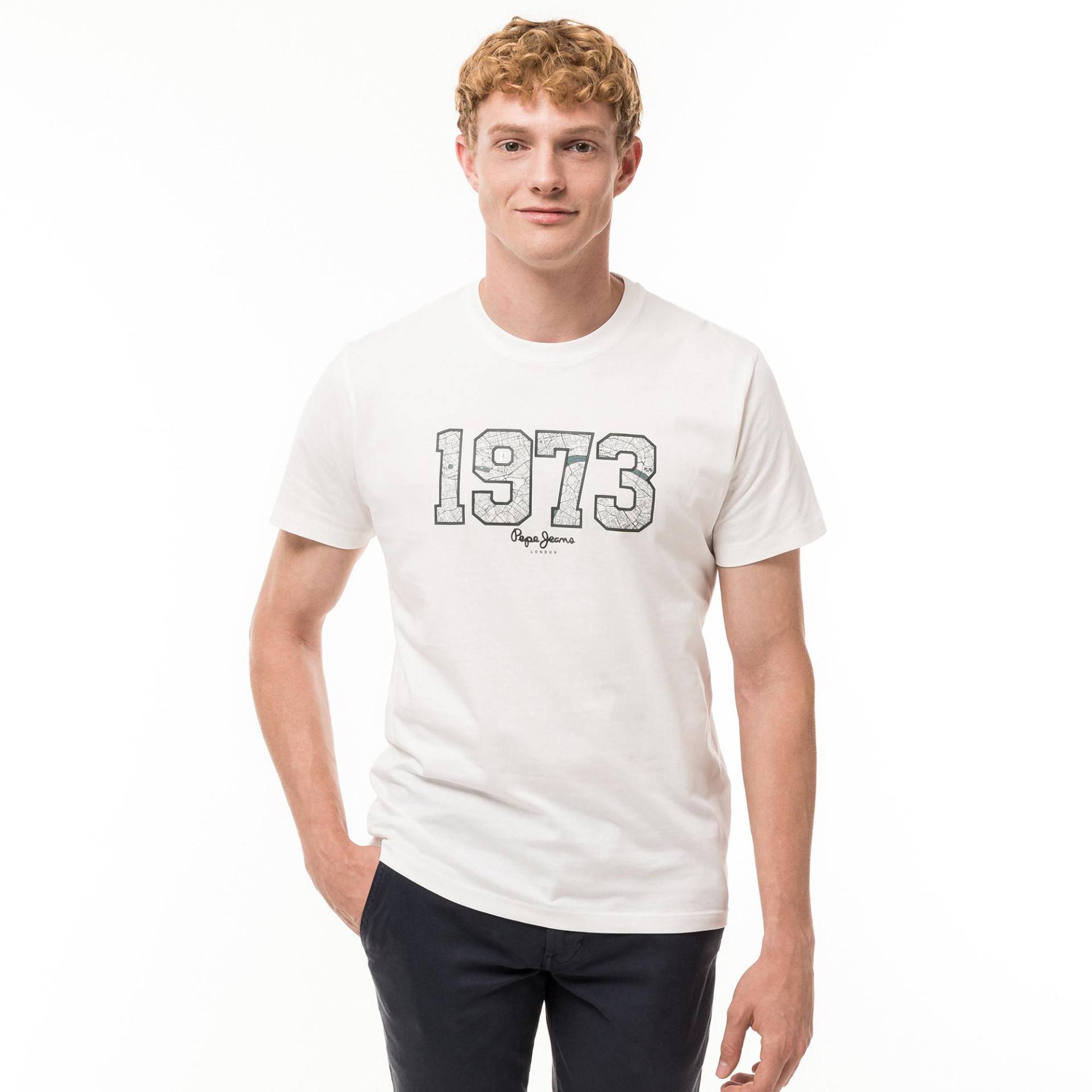 T-shirt Herren Offwhite L von Pepe Jeans