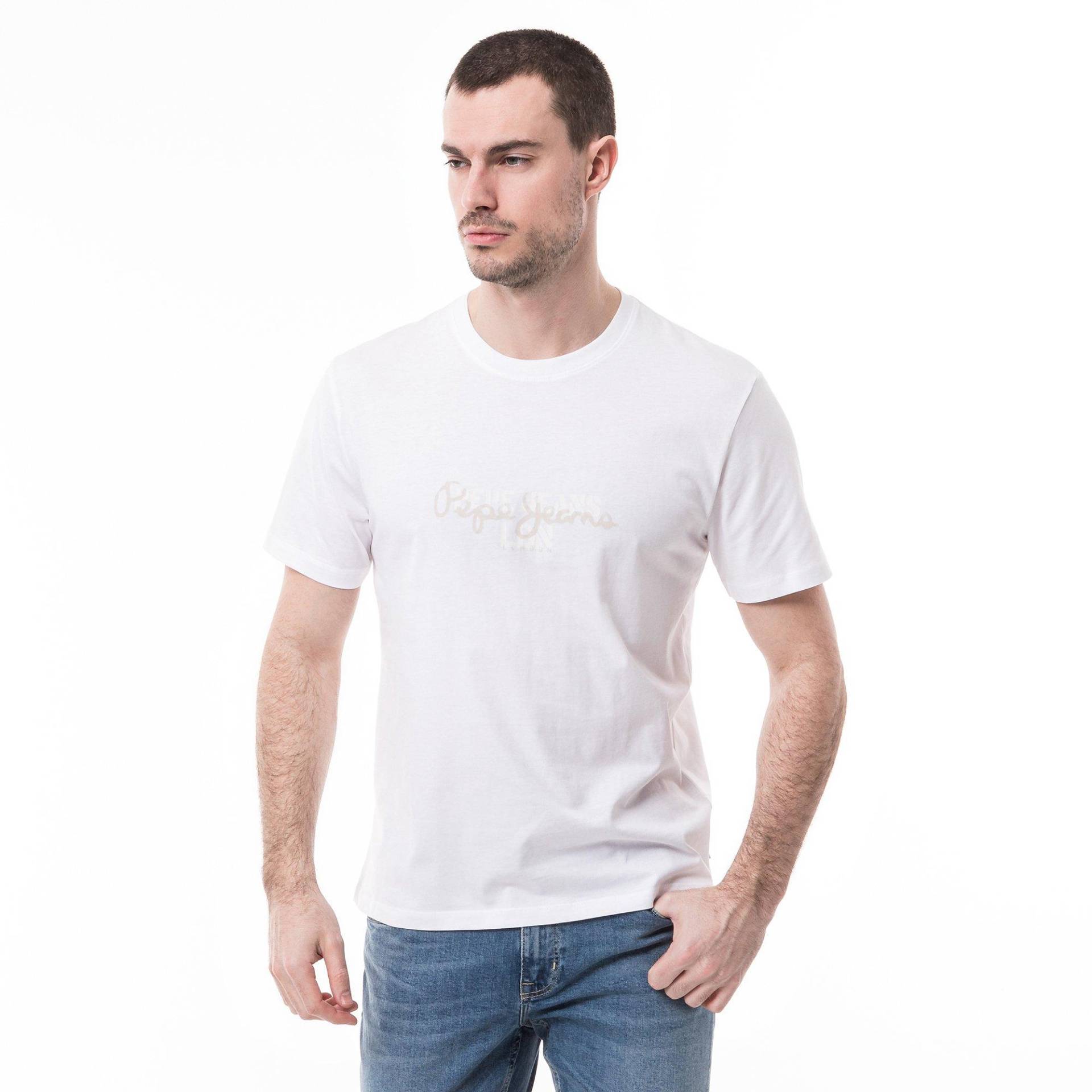 T-shirt Herren Weiss L von Pepe Jeans