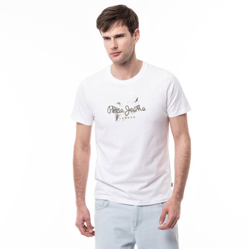 T-shirt Herren Weiss L von Pepe Jeans