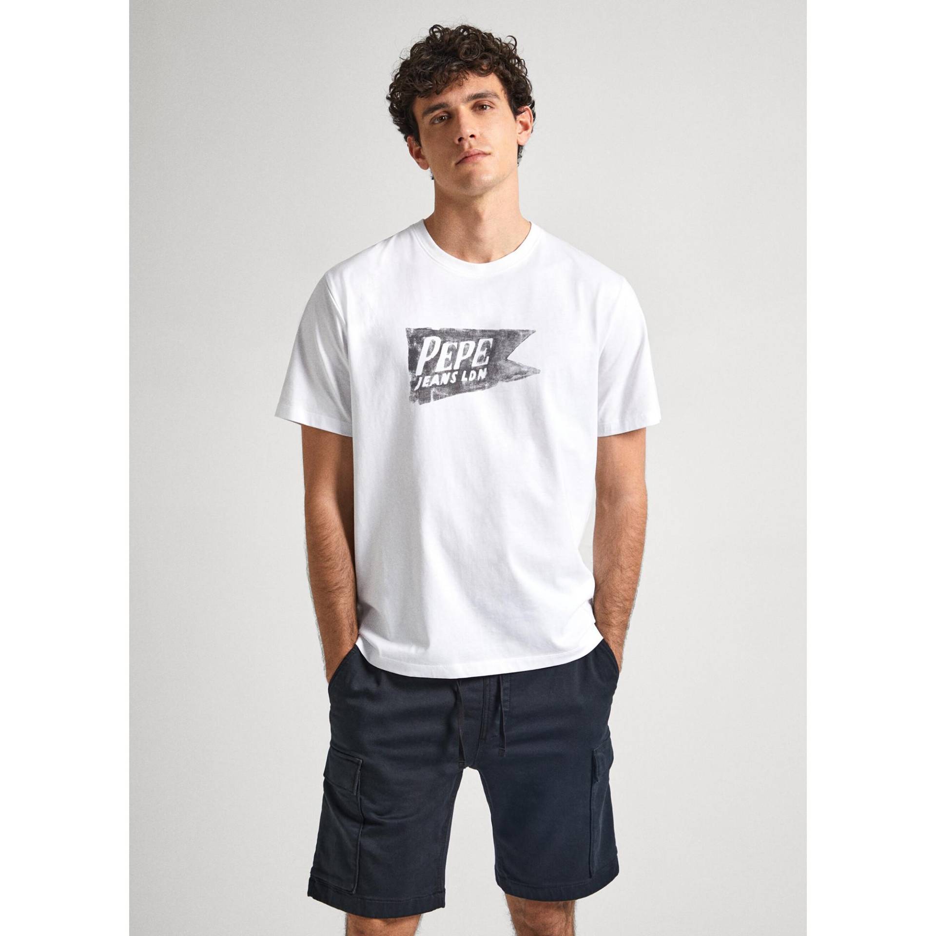 T-shirt Herren Weiss L von Pepe Jeans