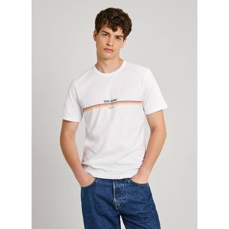 T-shirt Herren Weiss S von Pepe Jeans