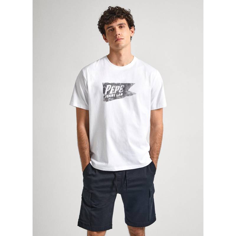 T-shirt Herren Weiss S von Pepe Jeans