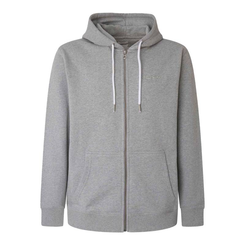 Pepe Jeans - Zip-Sweatjacke, für Herren, Grau, Größe XL von Pepe Jeans