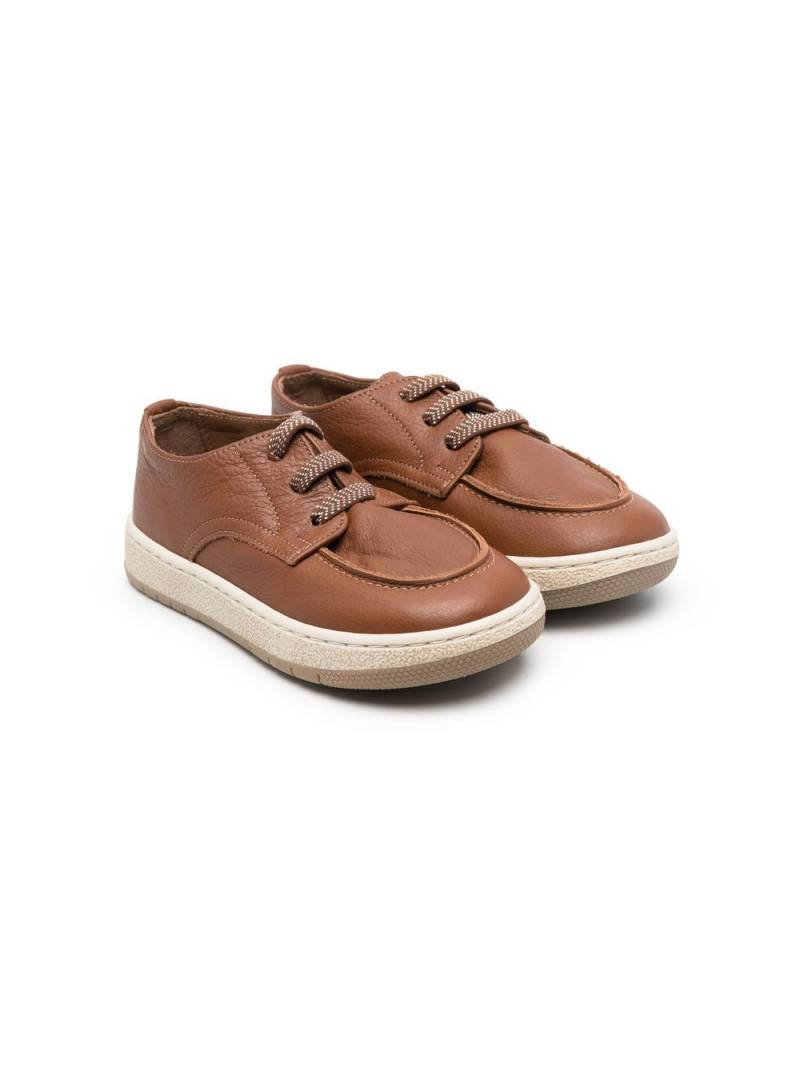 Pépé Kids lace-up leather loafers - Brown von Pépé Kids