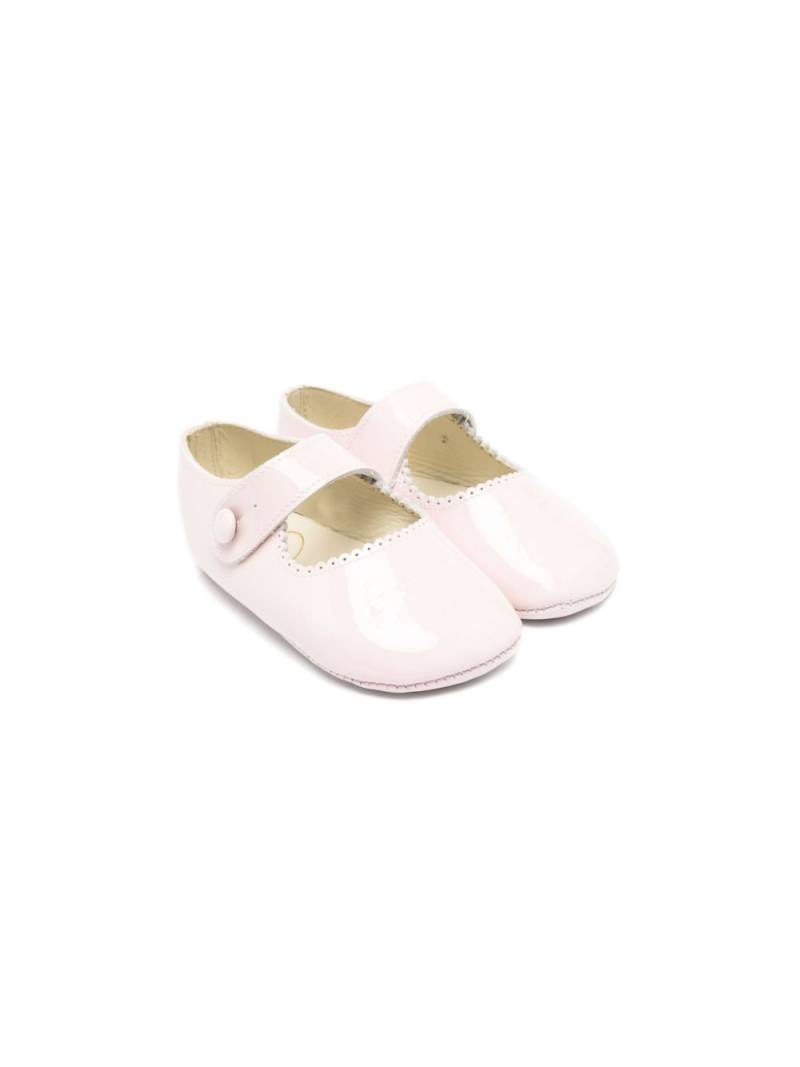 Pèpè Amy patent leather crib shoes - Pink von Pèpè