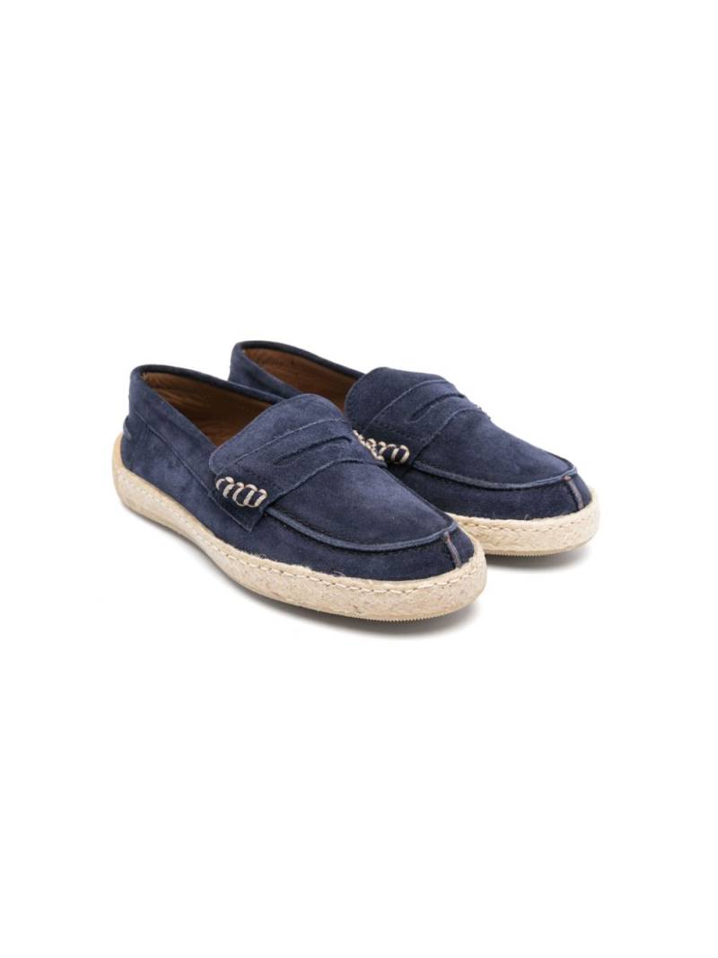 Pèpè François suede penny loafers - Blue von Pèpè