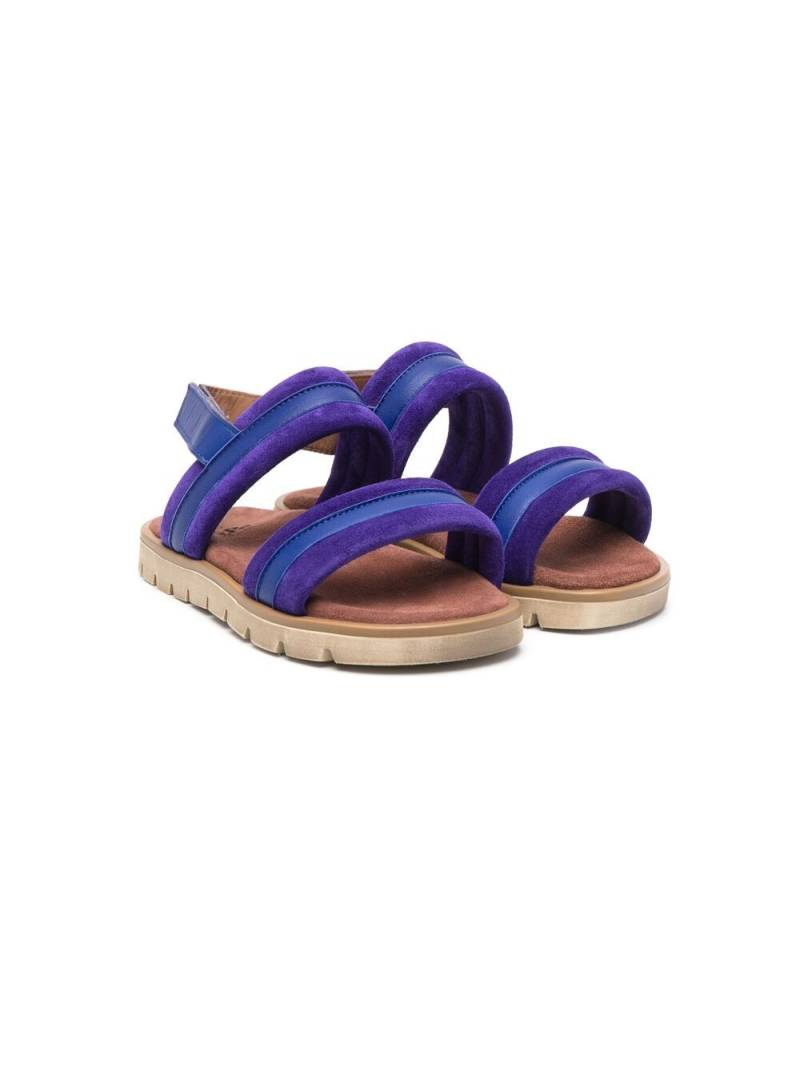 Pèpè Iris double-strap leather sandals - Blue von Pèpè