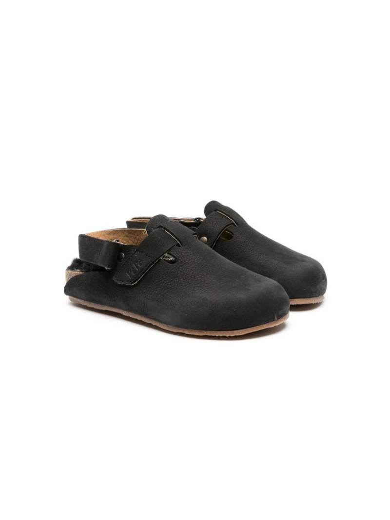 Pèpè Lucio slingback leather clogs - Black von Pèpè