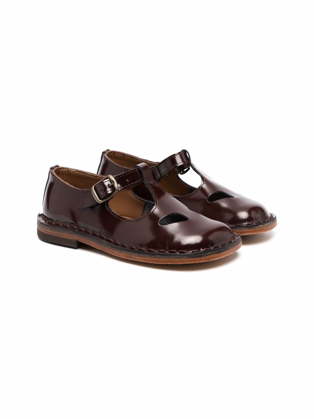 Pèpè buckle-fastening leather sandals - Brown von Pèpè