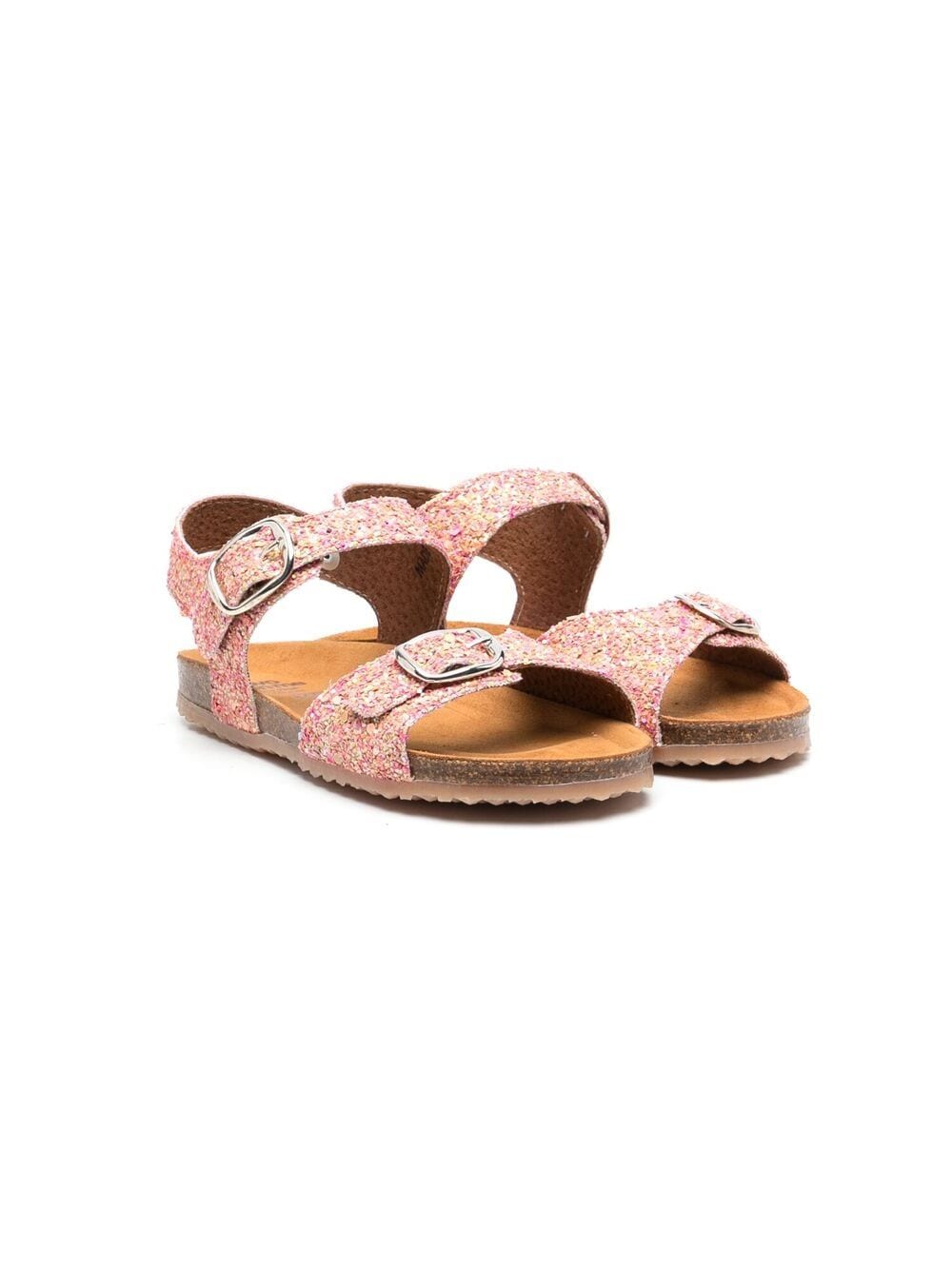 Pèpè glitter-detail buckled sandals - Pink von Pèpè