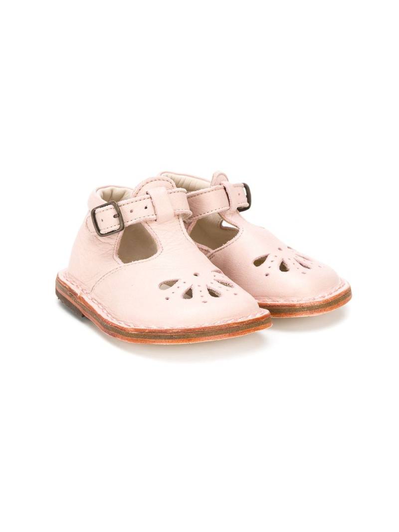 Pèpè leather crib shoes - Pink von Pèpè