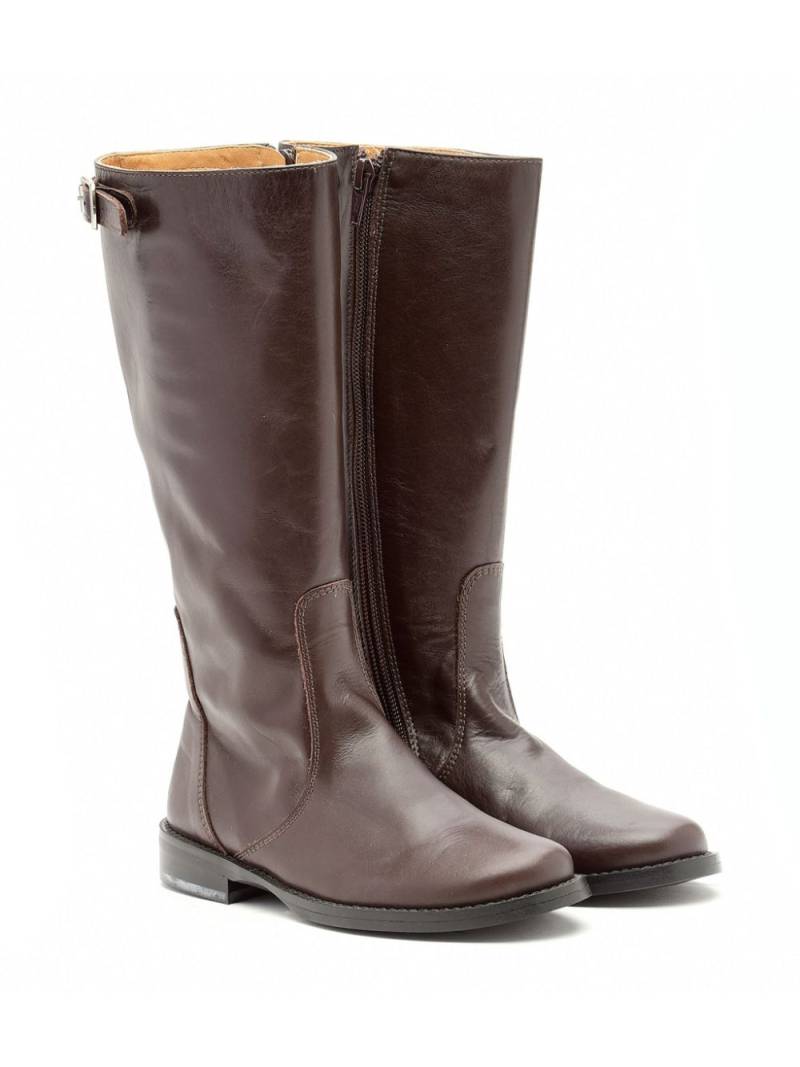 Pèpè leather knee-high boots - Brown von Pèpè