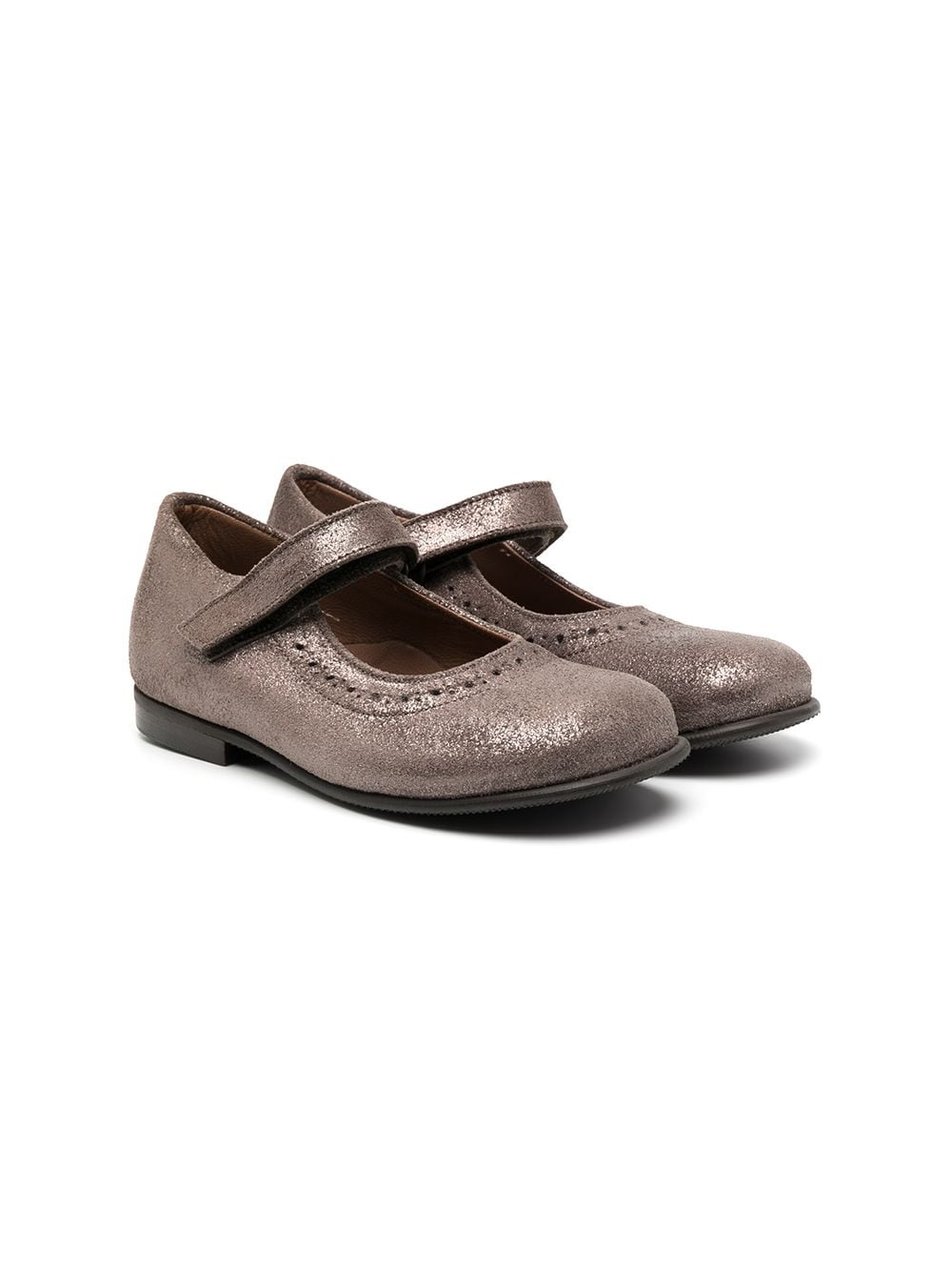 Pèpè metallic ballerinas - Brown von Pèpè