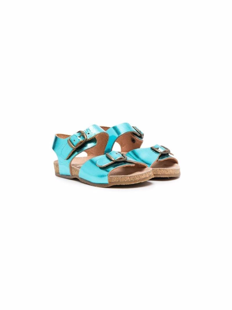 Pèpè metallic buckle sandals - Blue von Pèpè