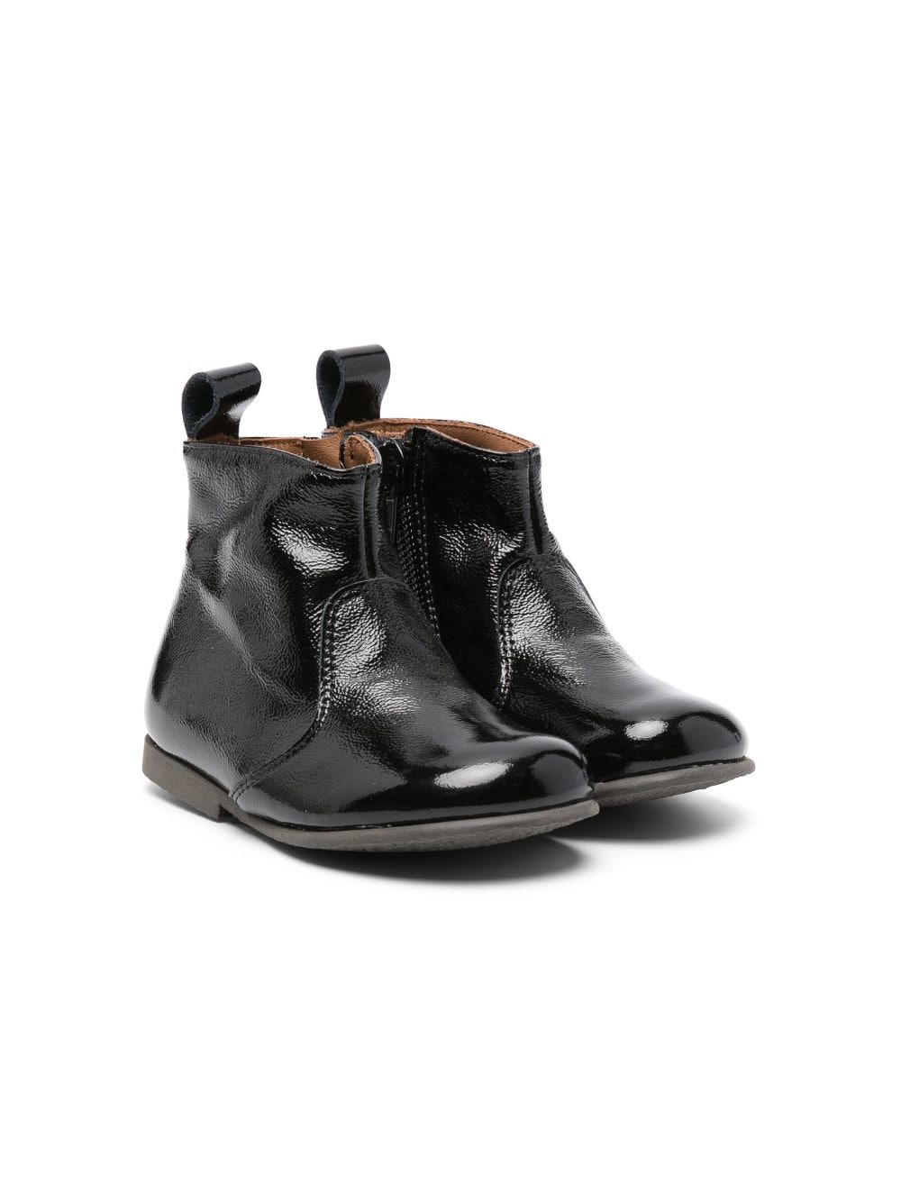 Pèpè patent-finish leather boots - Black von Pèpè