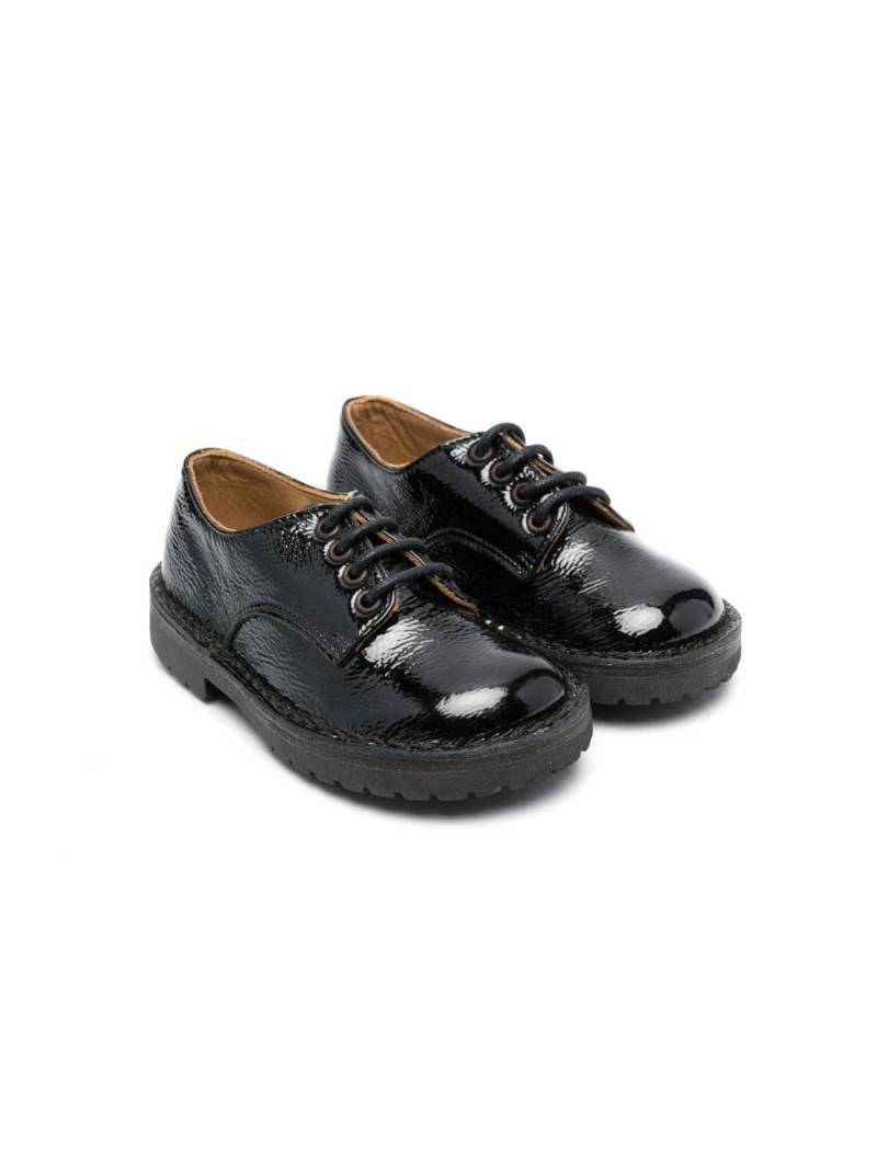 Pèpè patent-leather lace-up shoes - Black von Pèpè