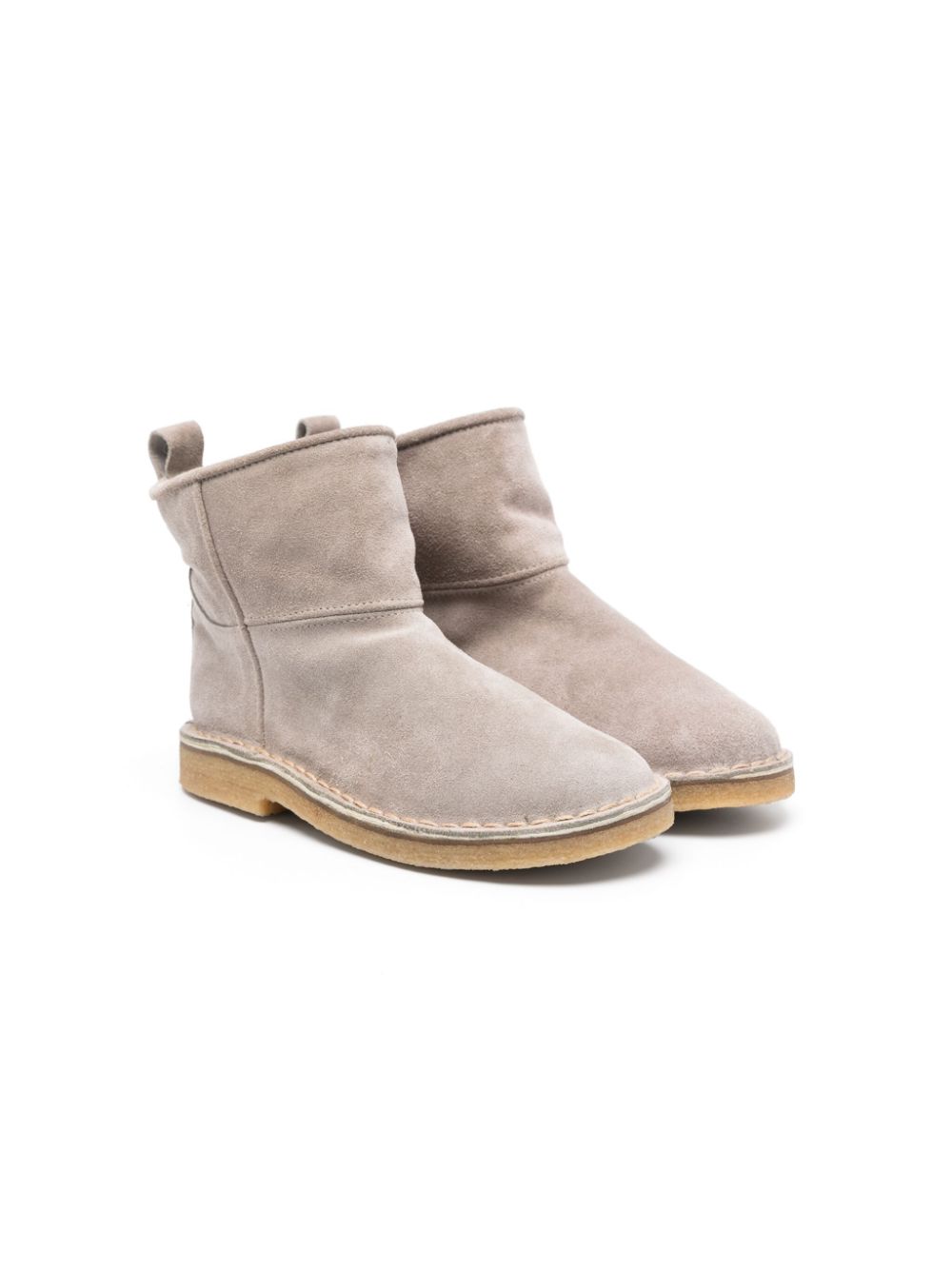 Pèpè round-toe suede ankle boots - Grey von Pèpè