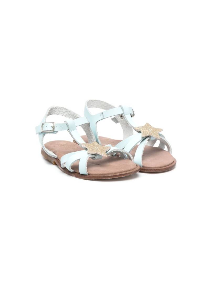 Pèpè star-patch strappy sandals - Blue von Pèpè