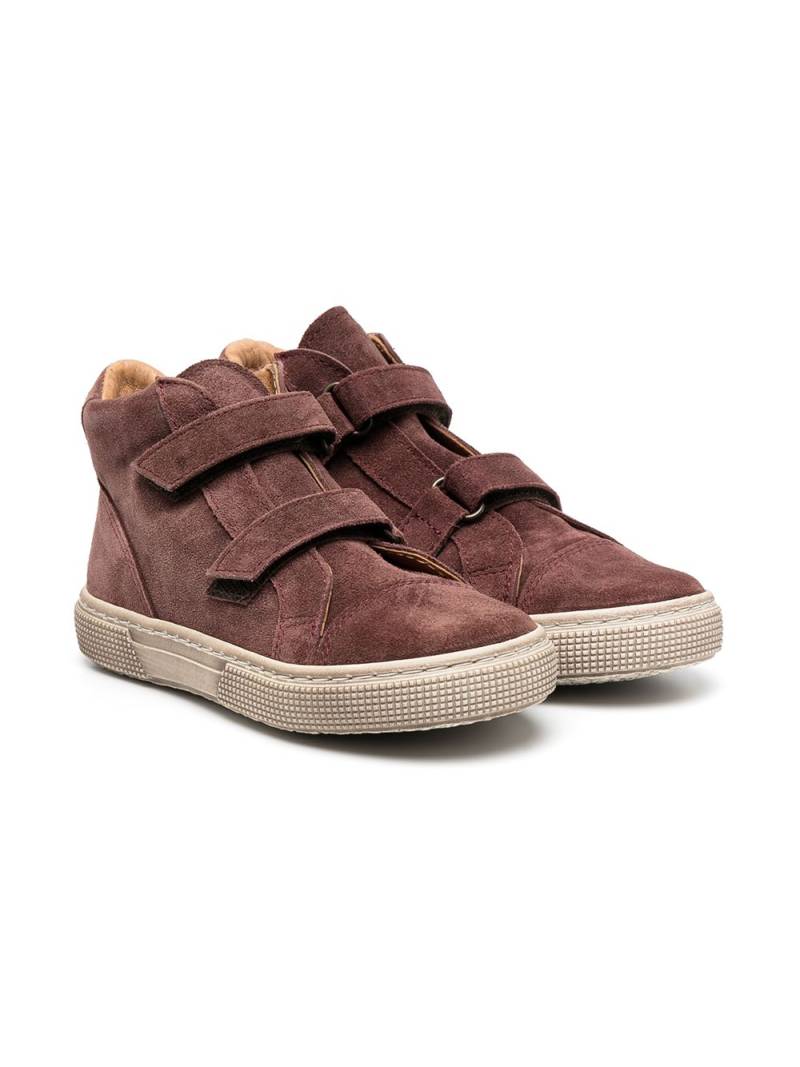 Pèpè touch-strap hi top sneakers - Brown von Pèpè