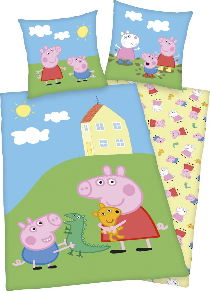 Peppa Pig Kinderbettwäsche »Peppa Pig«, mit niedlichem Motiv von Peppa Pig