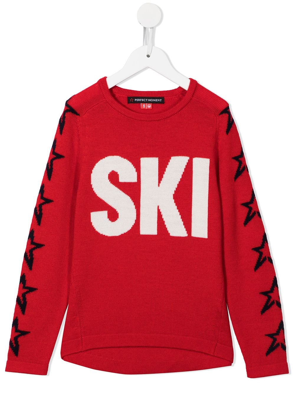 Perfect Moment Kids Ski-print crew neck jumper - Red von Perfect Moment Kids