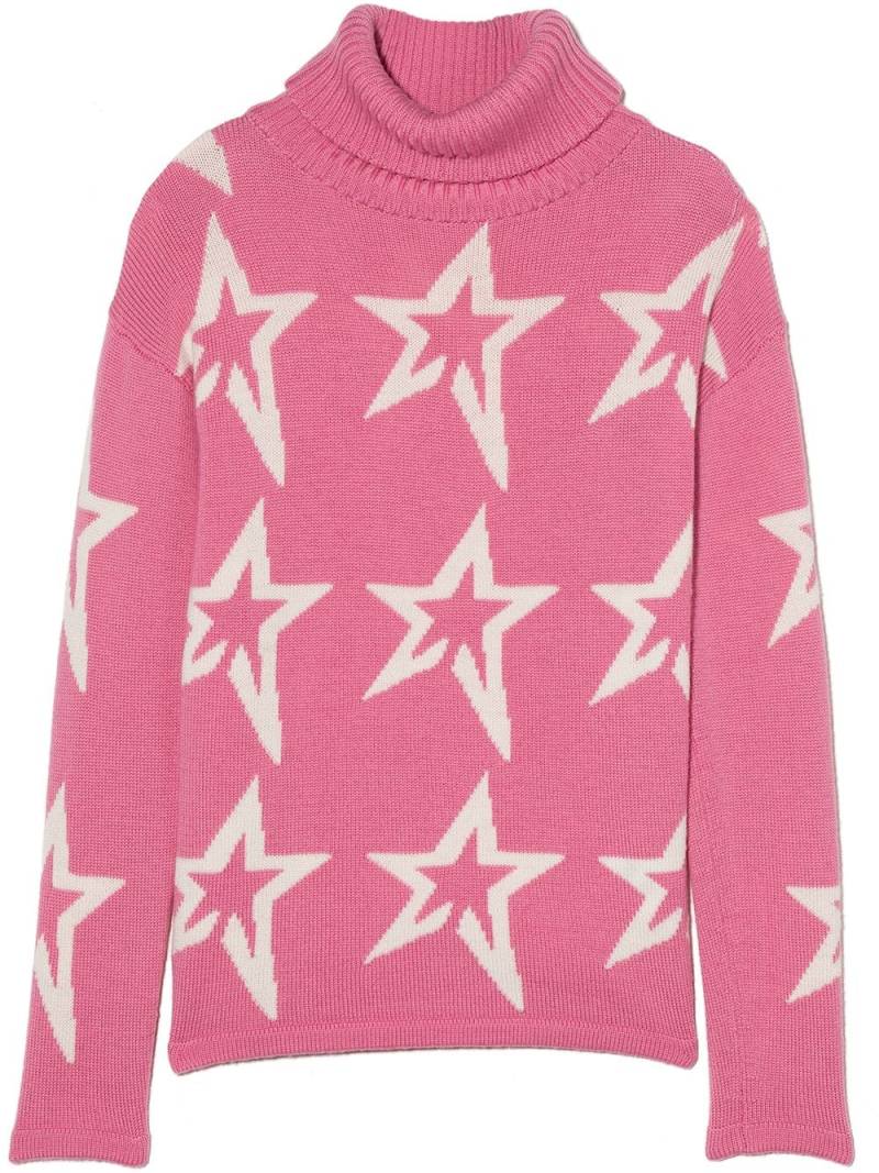 Perfect Moment Kids Star Dust roll neck jumper - Pink von Perfect Moment Kids