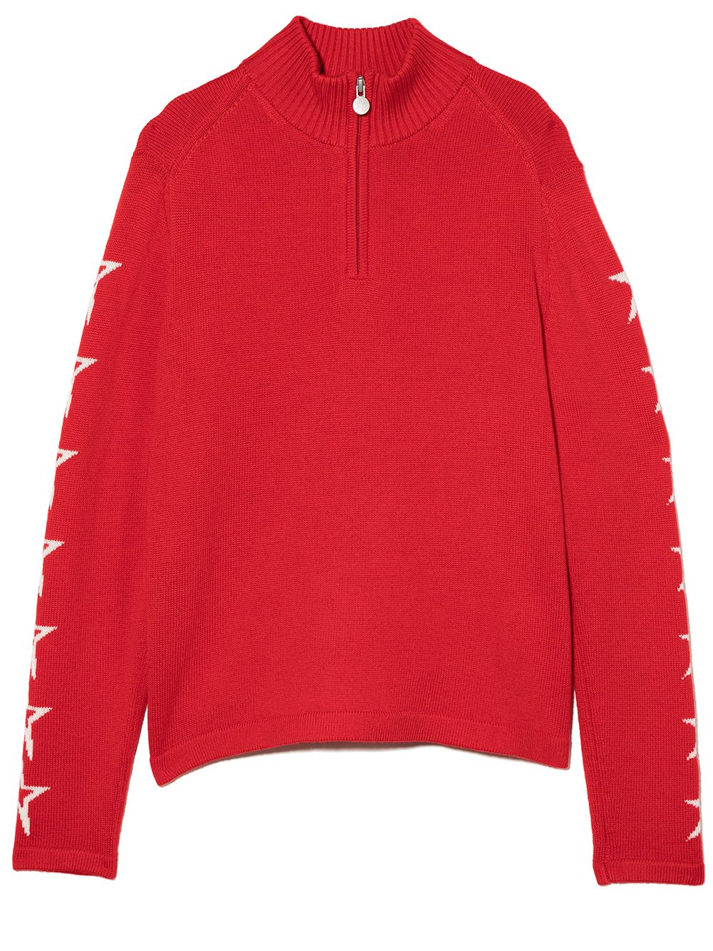 Perfect Moment Kids logo-intarsia half-zip jumper - Red von Perfect Moment Kids