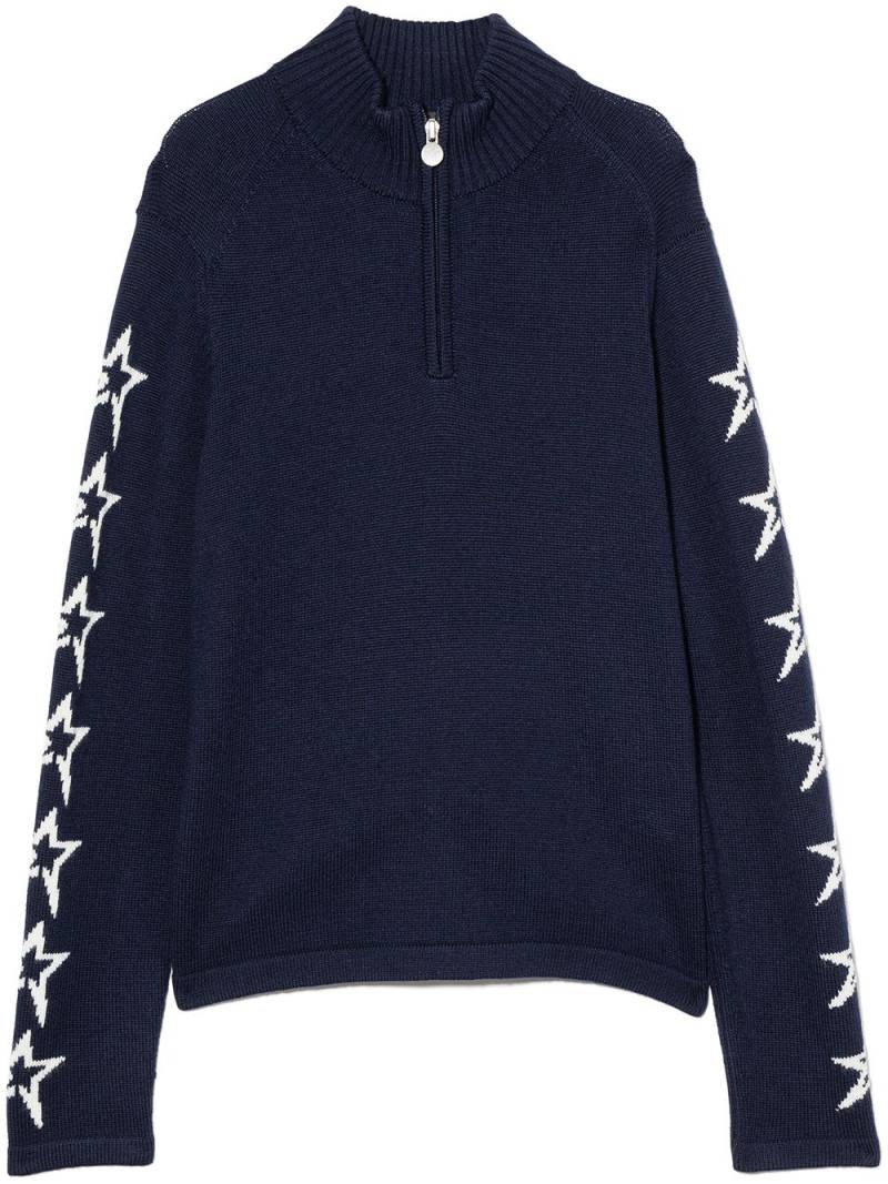 Perfect Moment Kids star-print zip-up jumper - Blue von Perfect Moment Kids